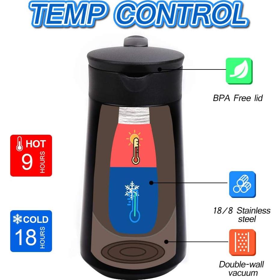 Carafe de café GearRoot 28oz acero inoxidable aislante