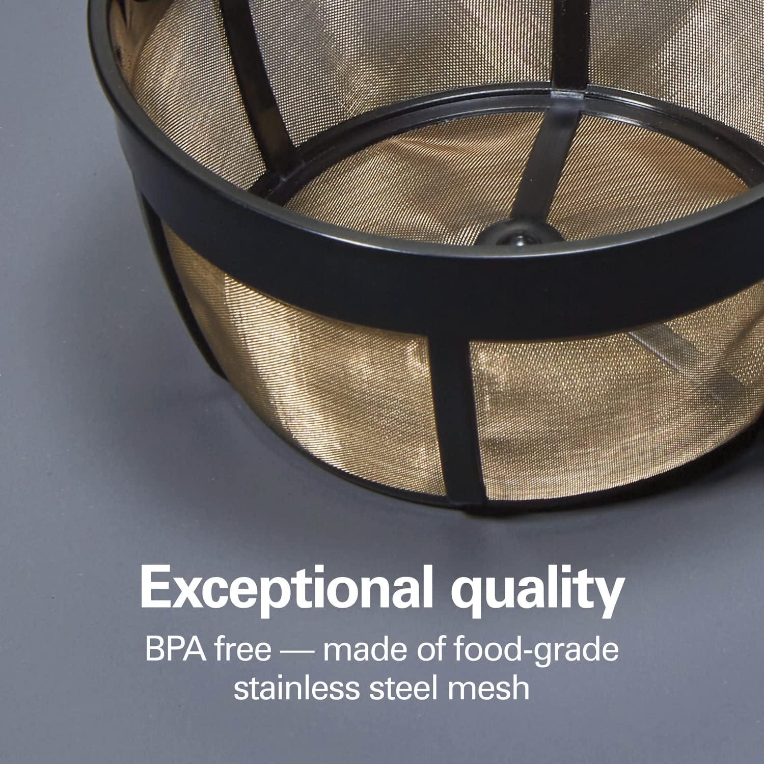 Filtro de Café Reutilizable Hamilton Beach 8-12 Tazas Acero Inoxidable