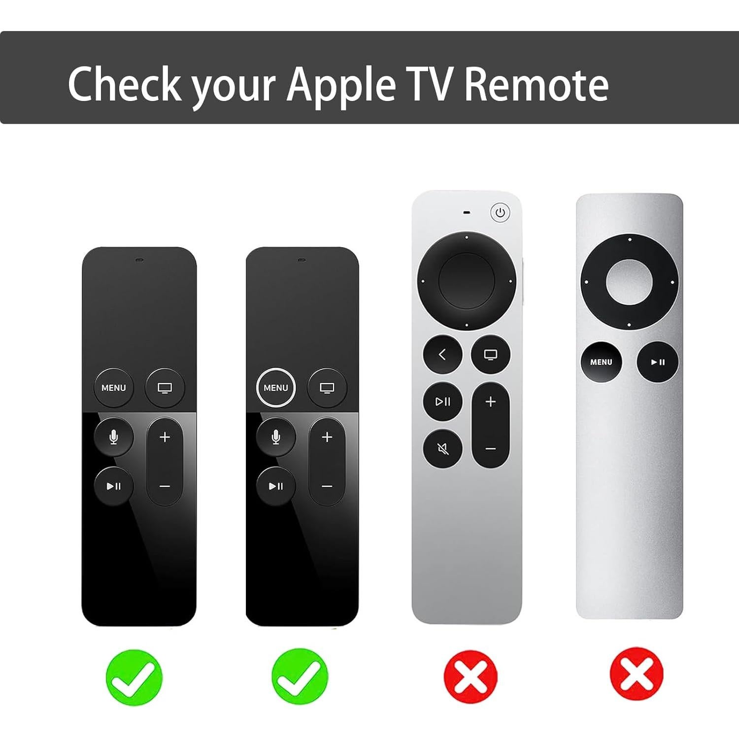 Funda de Silicona Antideslizante para Control Remoto Apple TV 4K