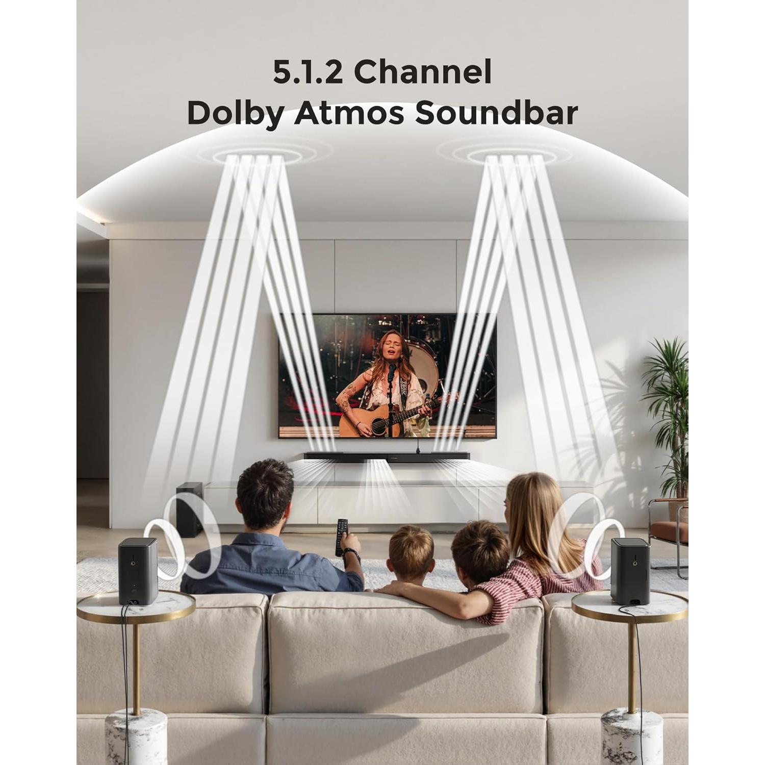 Barra de Sonido ULTIMEA 5.1.2ch Dolby Atmos con Subwoofer