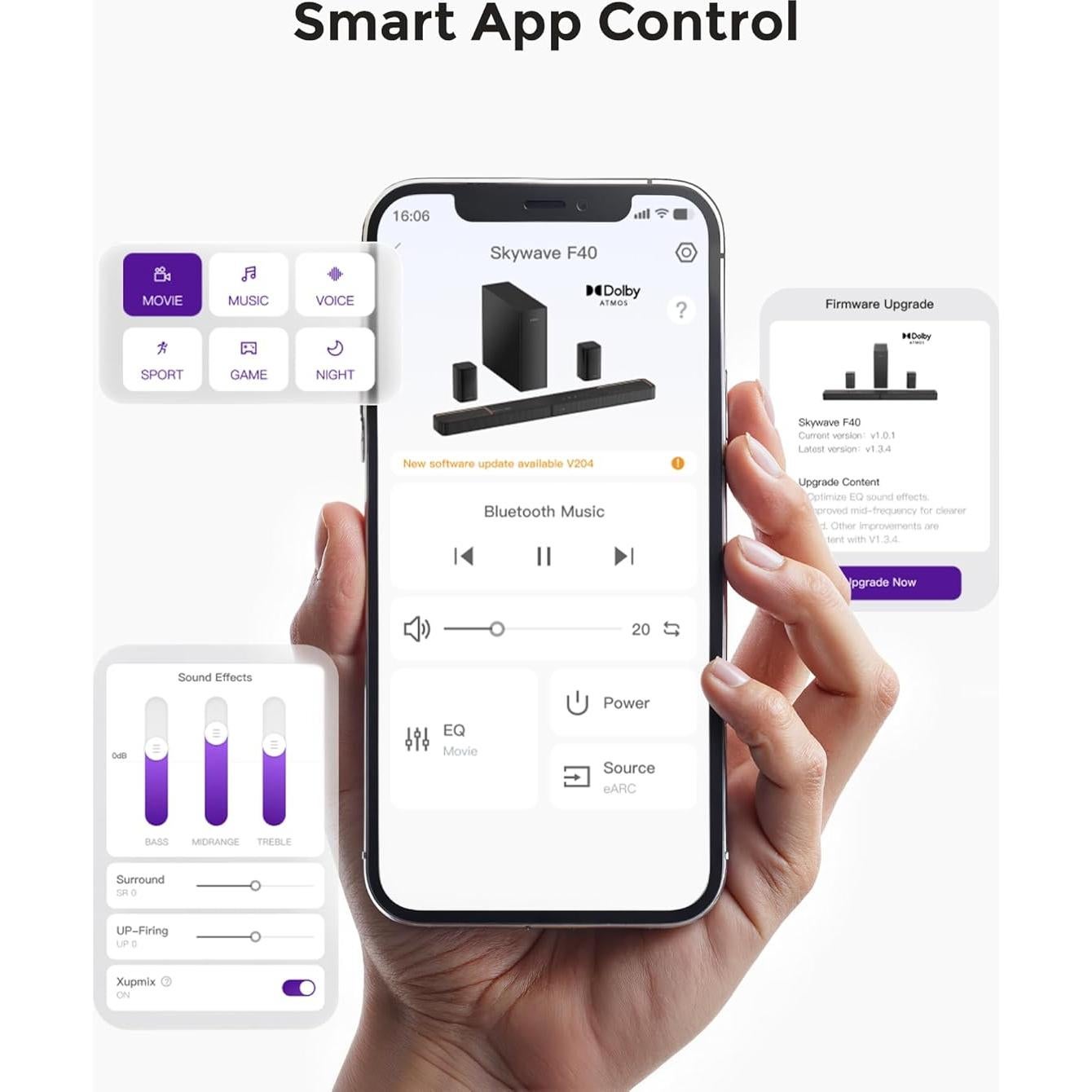 Barra de Sonido ULTIMEA 5.1.2ch Dolby Atmos con Subwoofer