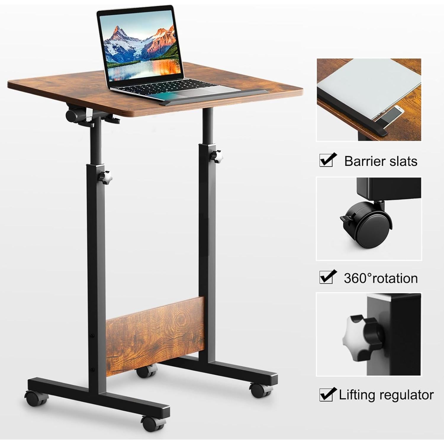 Escritorio de pie ajustable KOUPA 40.64x60.96 cm portátil
