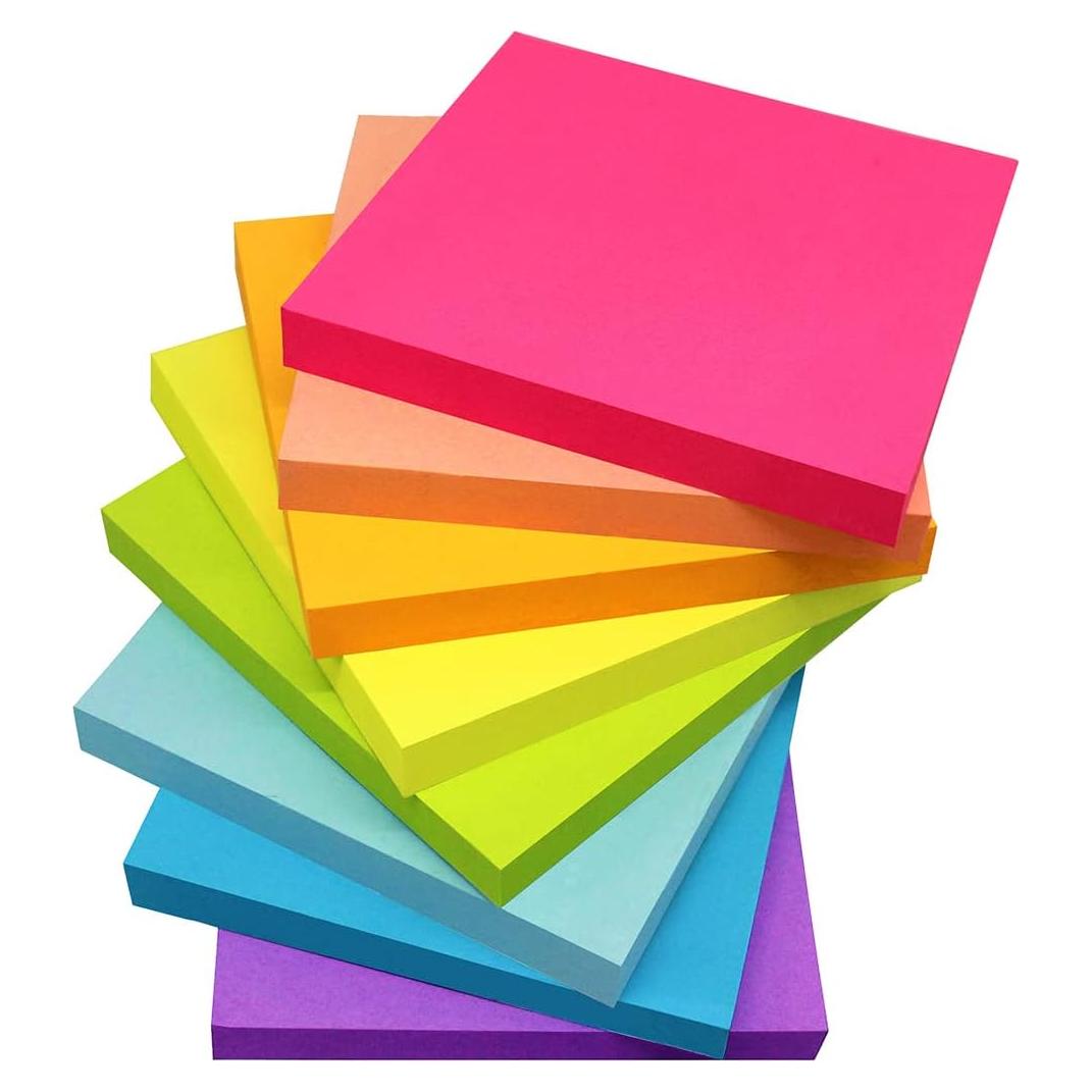 Notas Adhesivas Vanpad 7.62x7.62 cm 8 Colores Brillantes