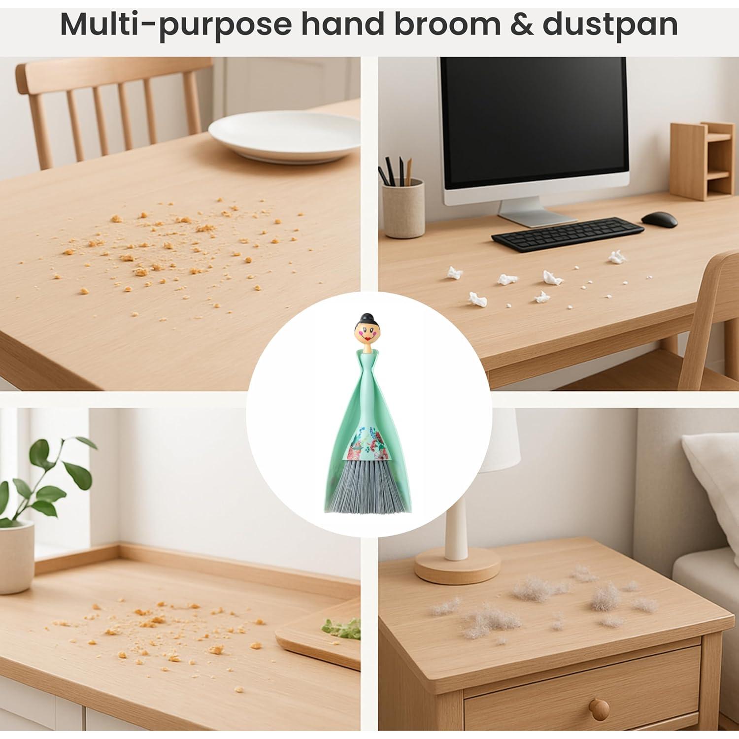 Juego de Escoba y Recogedor Vigar Mini Turquesa 27cm