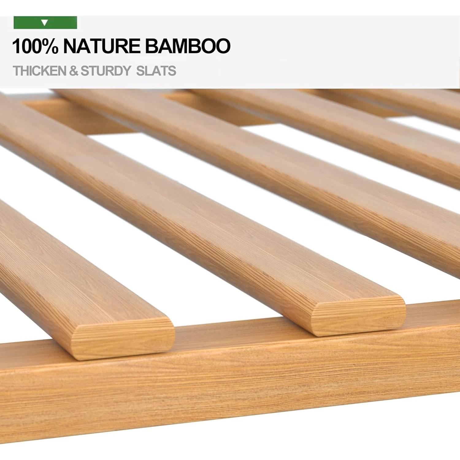 Perchero de Bambú Reliancer 5 Niveles con Estante para Zapatos