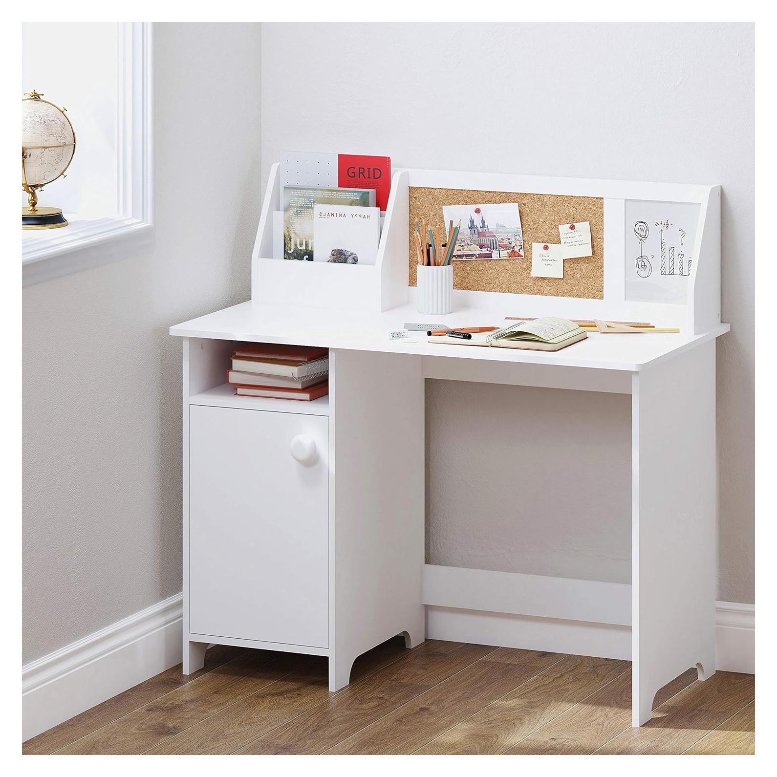 Escritorio de Estudio UTEX para Niños Blanco con Almacenamiento