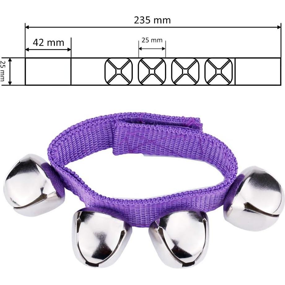 Pulseras de Campanas Ajustables Augshy - 7 Paquetes Multicolor