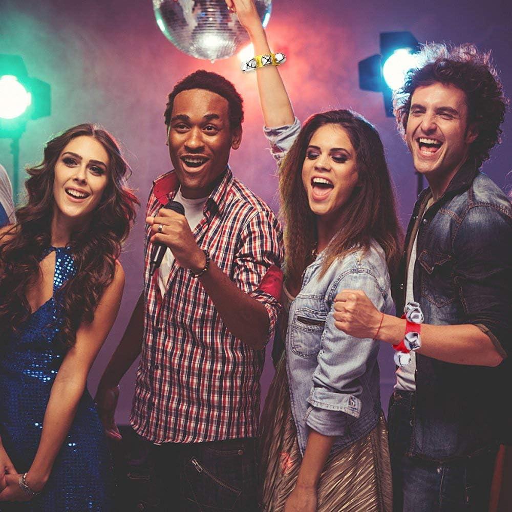 Pulseras de Campanas Ajustables Augshy - 7 Paquetes Multicolor