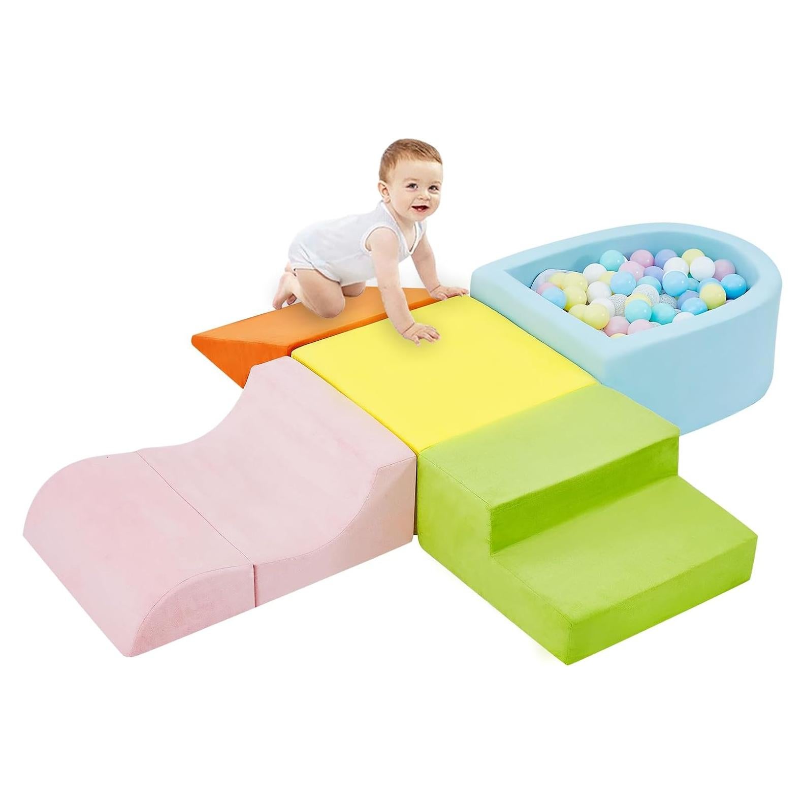 QUCHI Juguetes de Escalada 5 Piezas Espuma para Niños 3-5 Años