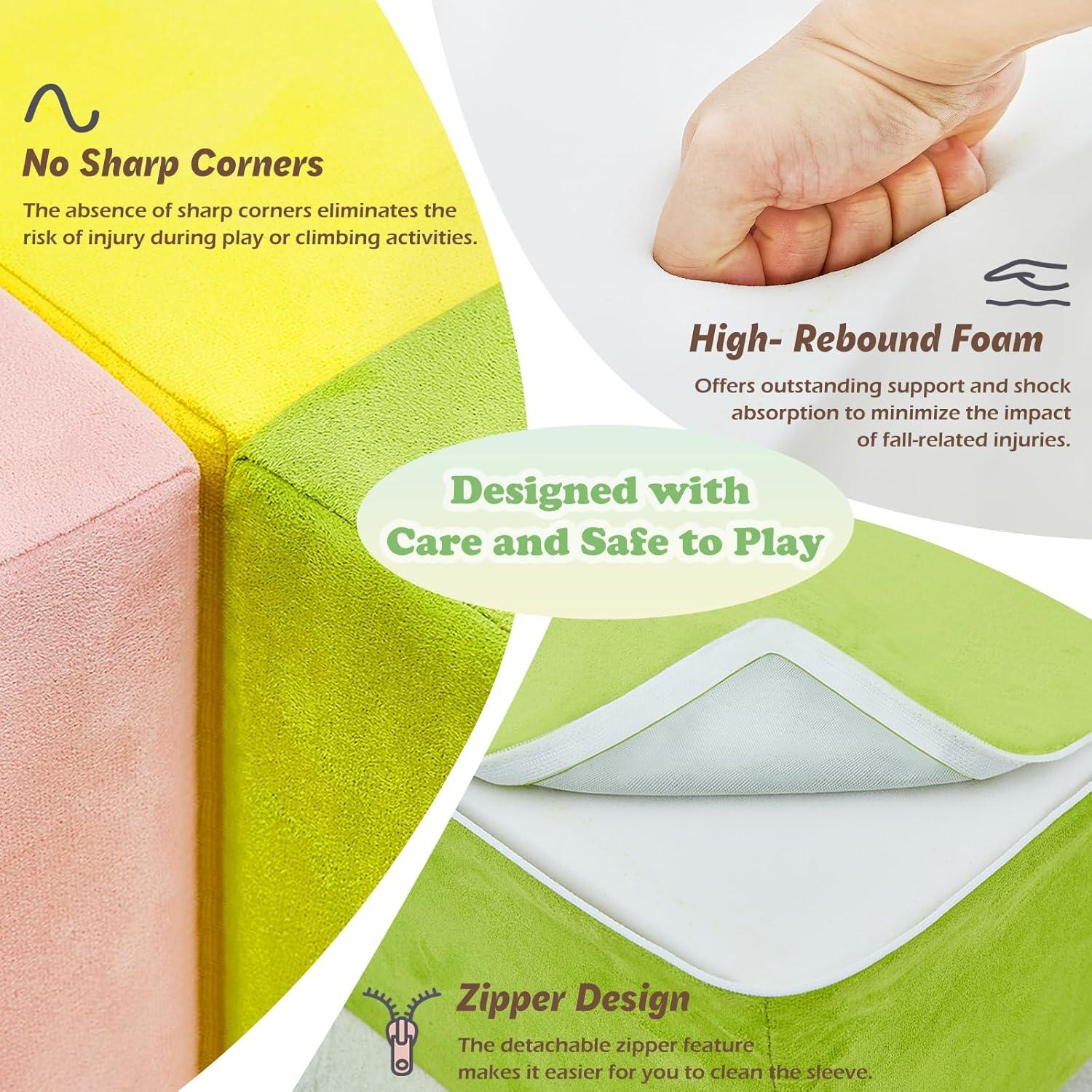 QUCHI Juguetes de Escalada 5 Piezas Espuma para Niños 3-5 Años