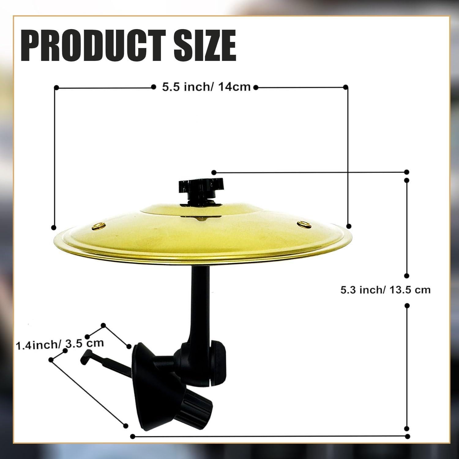 Cymbal de Ventilación de Coche Oro GCP-613 - Decoración Musical