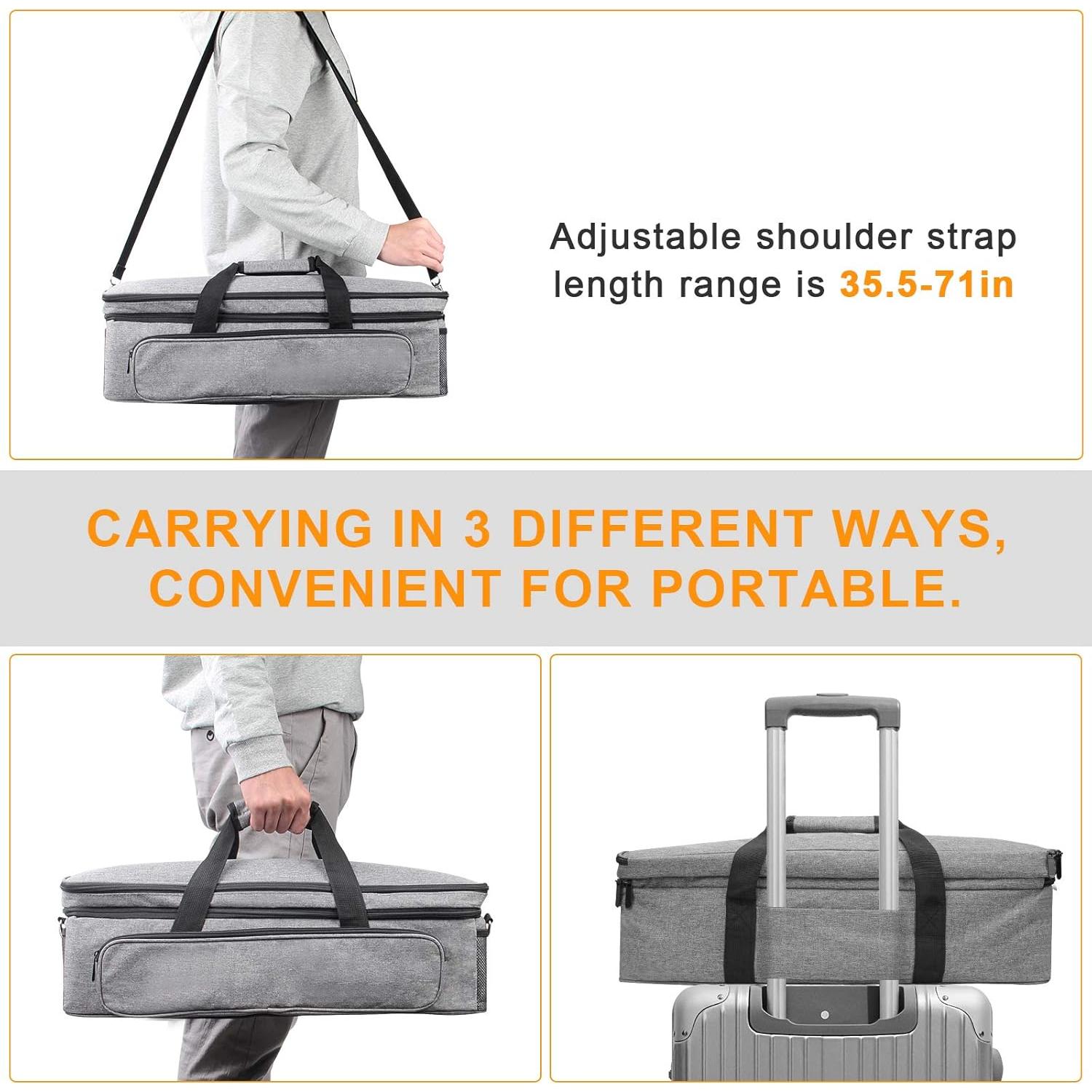 Funda de Transporte Luxiv para Cricut Maker y Explore Air - Gris