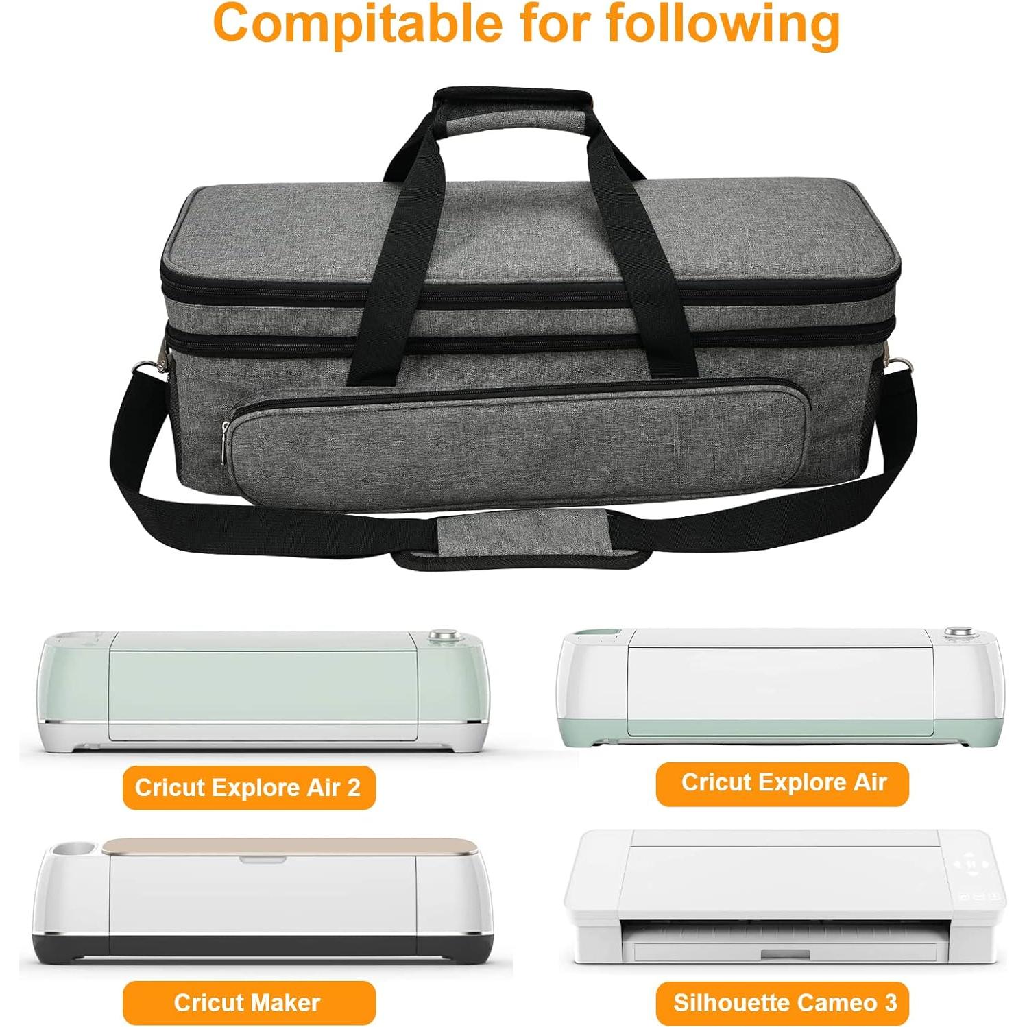 Funda de Transporte Luxiv para Cricut Maker y Explore Air - Gris