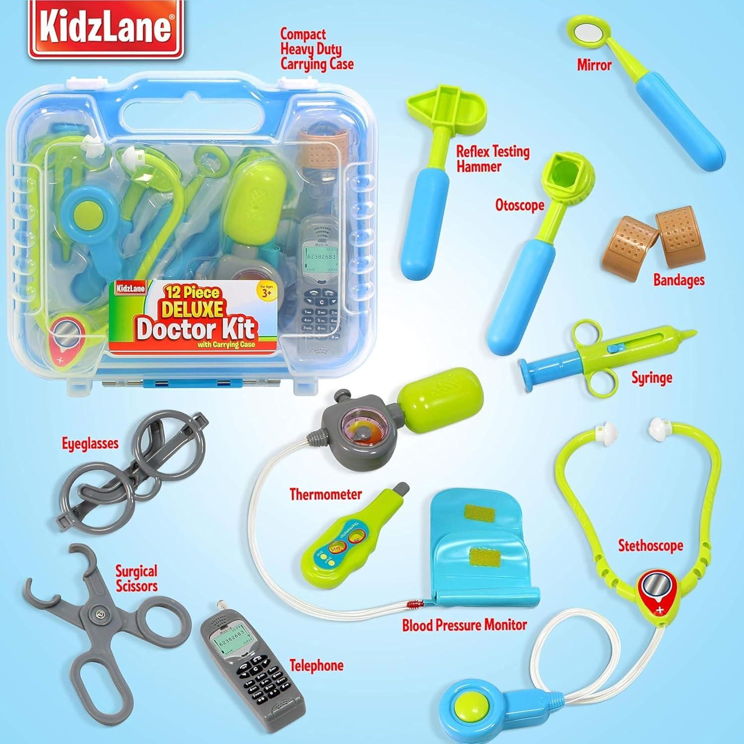 Kit de Doctor Kidzlane Deluxe - Juego Infantil con Estetoscopio