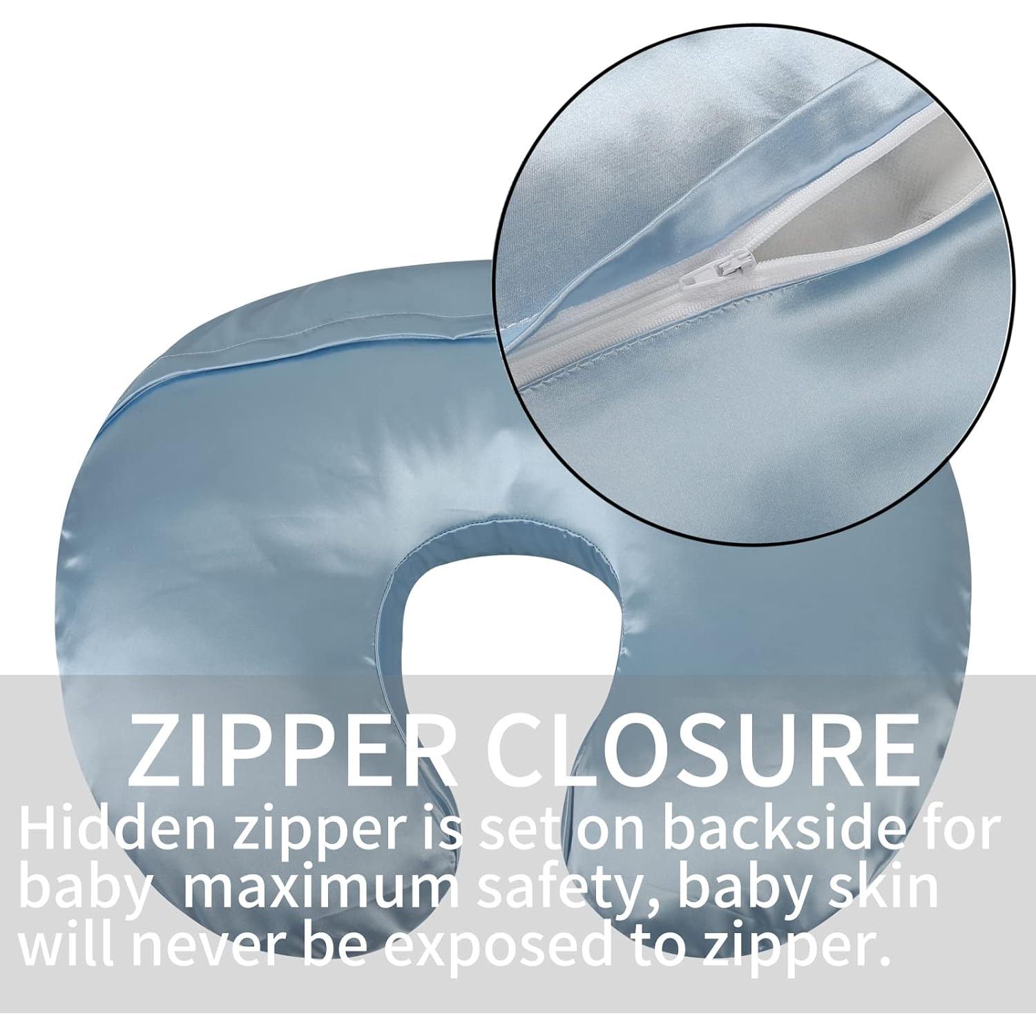 Juego de Fundas de Almohada de Lactancia Tcmyyund 2 Unidades Satén