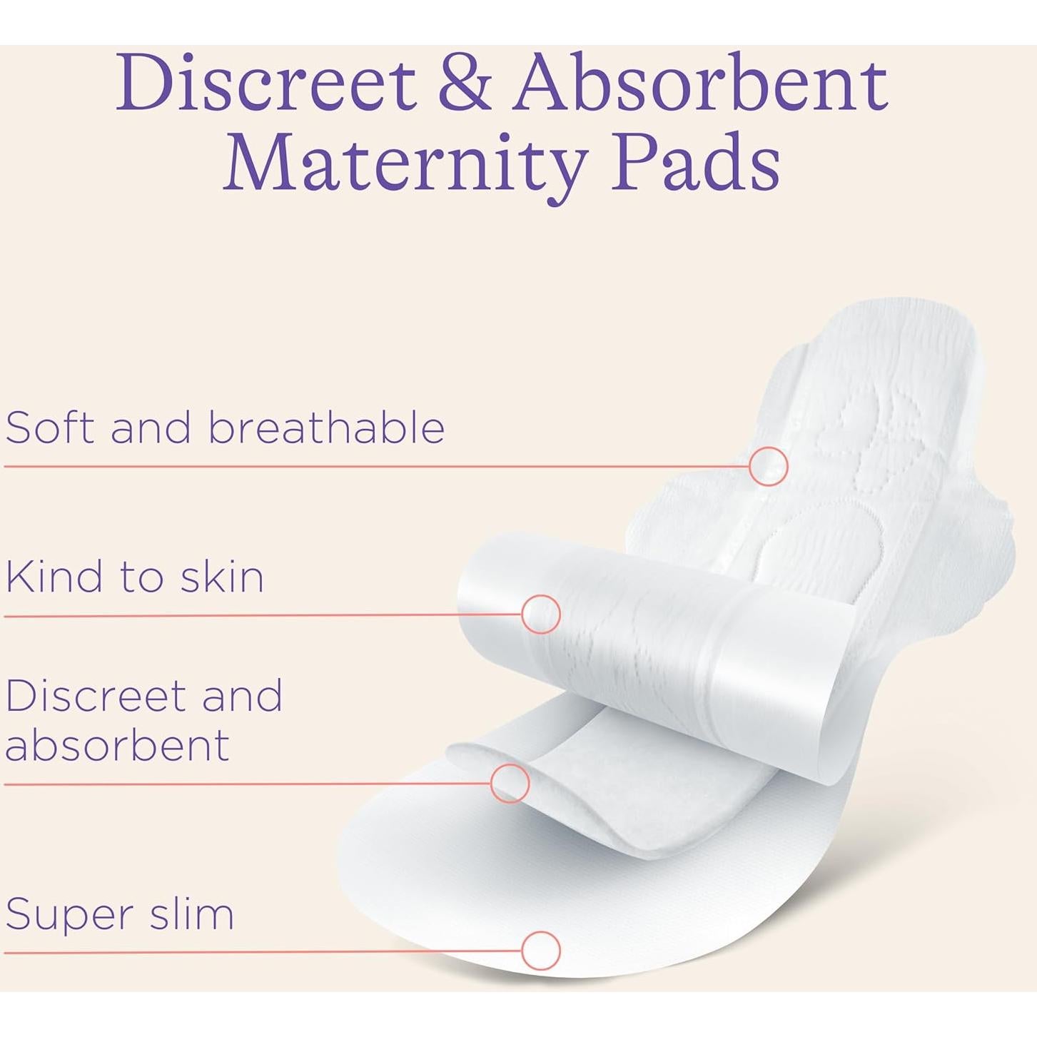 Compresas Postparto Lansinoh, 40 Unidades, Alta Absorción