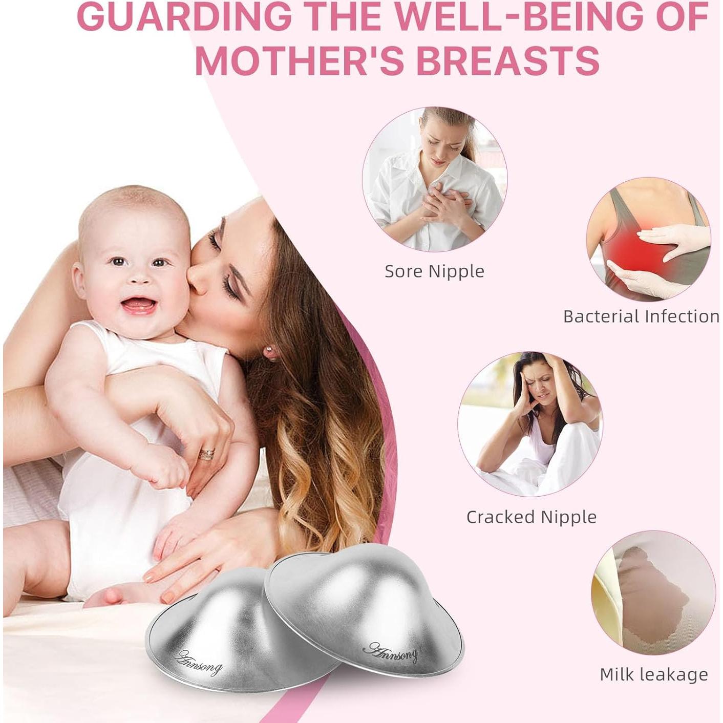 Copas de Lactancia de Plata 925 - Protectores de Pezón Regular