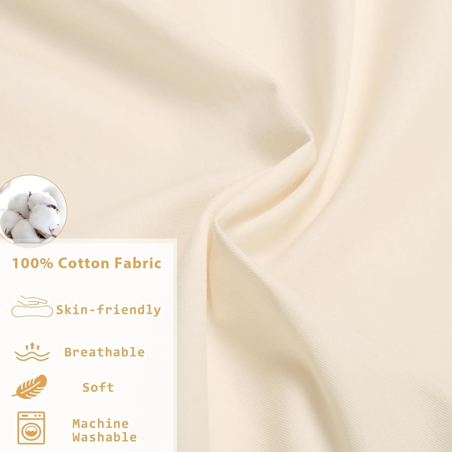 Funda de Lounger para Bebé Hooyax 100% Algodón Beige