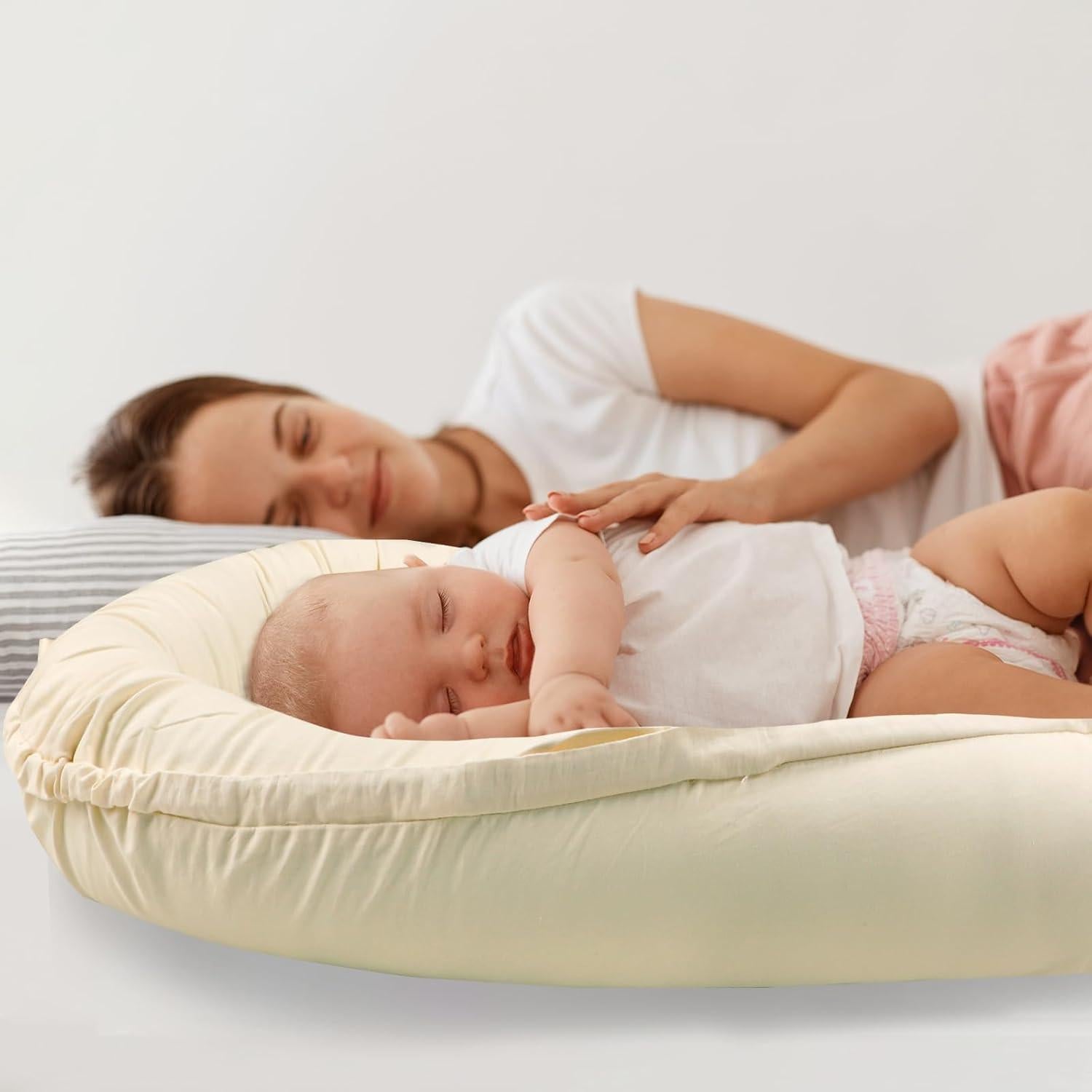 Funda de Lounger para Bebé Hooyax 100% Algodón Beige