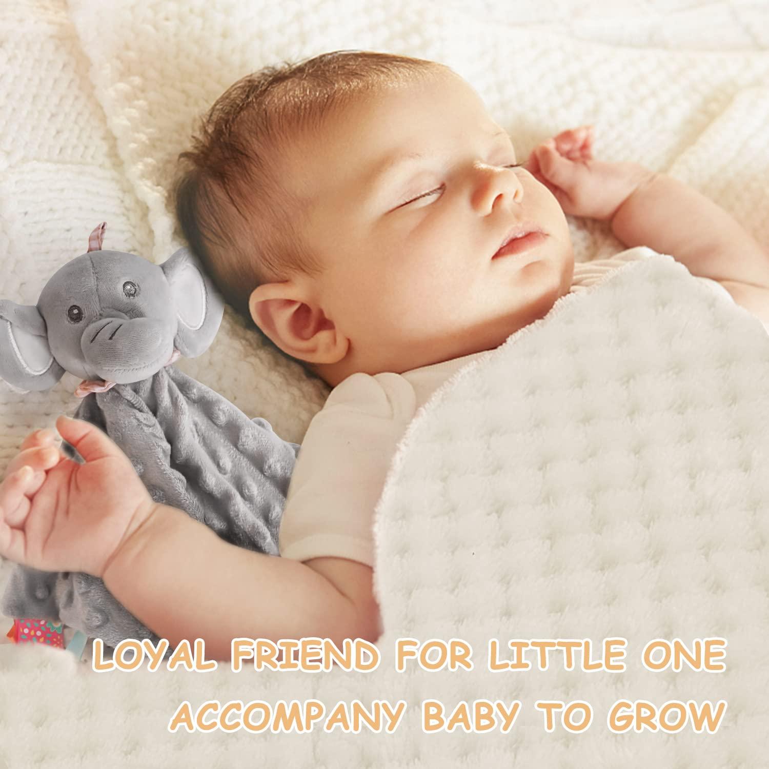 Set de Regalo para Bebé Elefante iAOVUEBY - Manta, Sonajero y Más