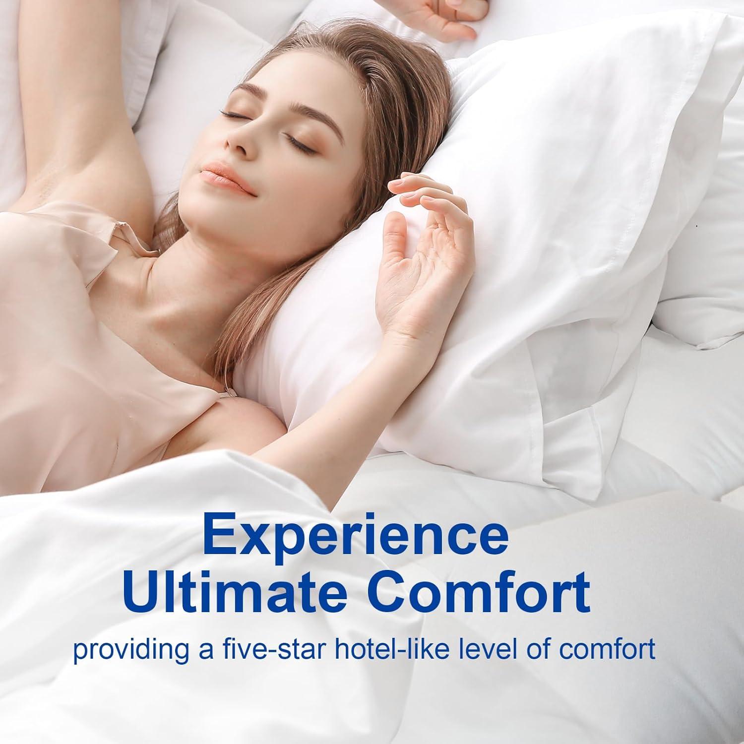 Colchón Topper Twin Kayfia Extra Grueso 152x203 cm Blanco