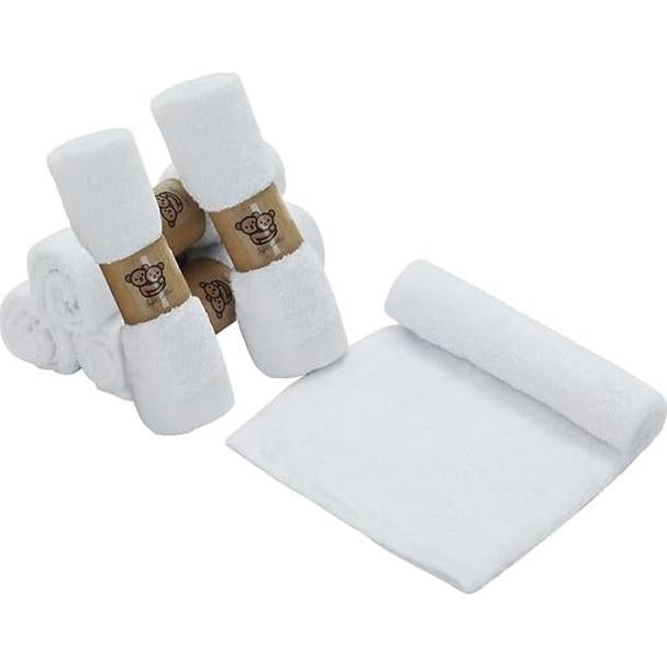 Toallitas de Baño Orgánicas Cuddles Alegres 25x25 cm - 6 Piezas