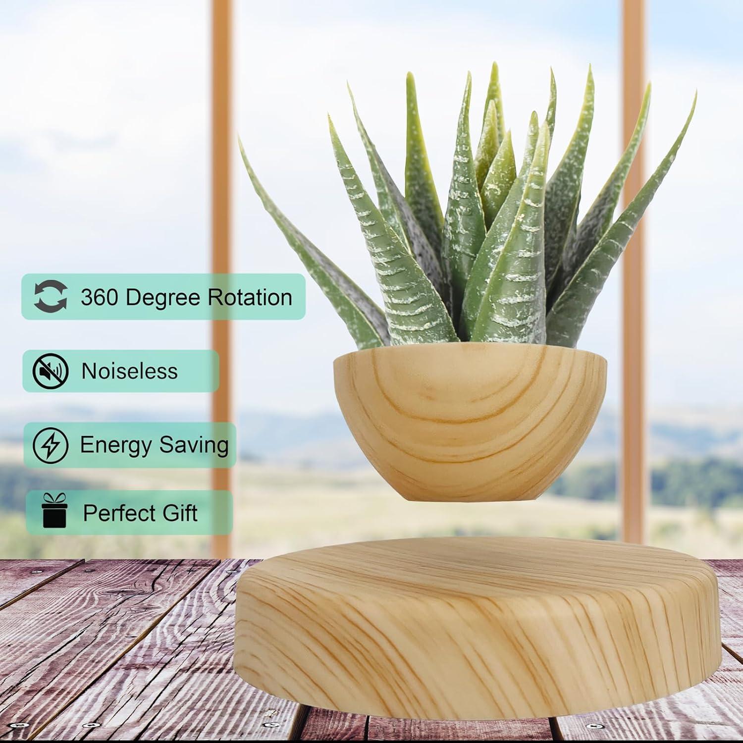 Maceta Flotante Magnética FLYSWITCH 18cm para Suculentas