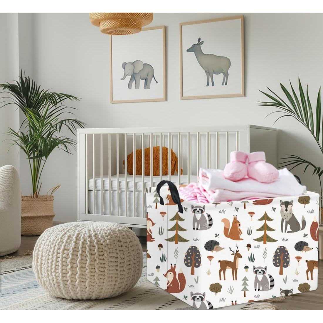 Cesta de Almacenamiento para Niños TIBAOLOVER 50x40cm Animal