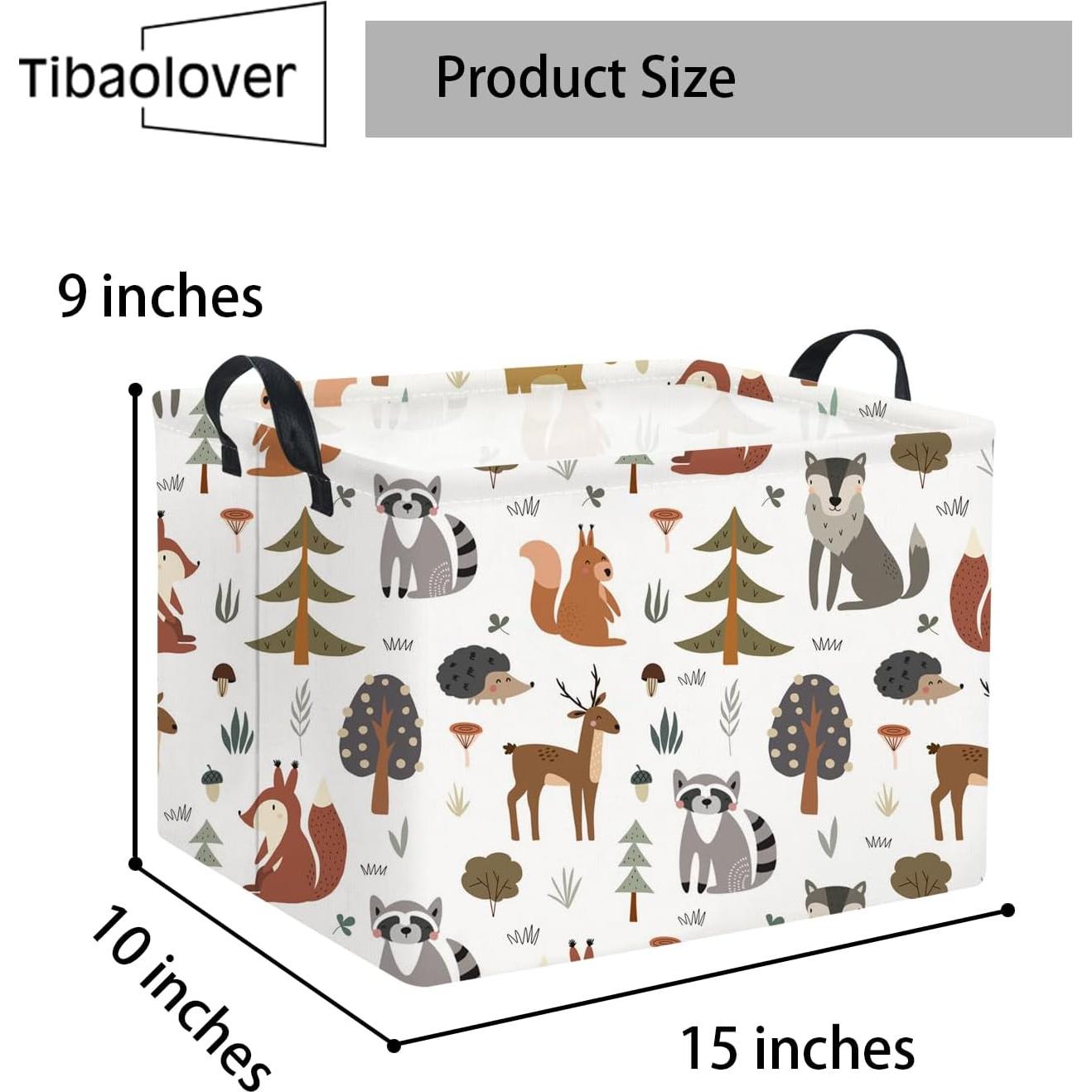 Cesta de Almacenamiento para Niños TIBAOLOVER 50x40cm Animal