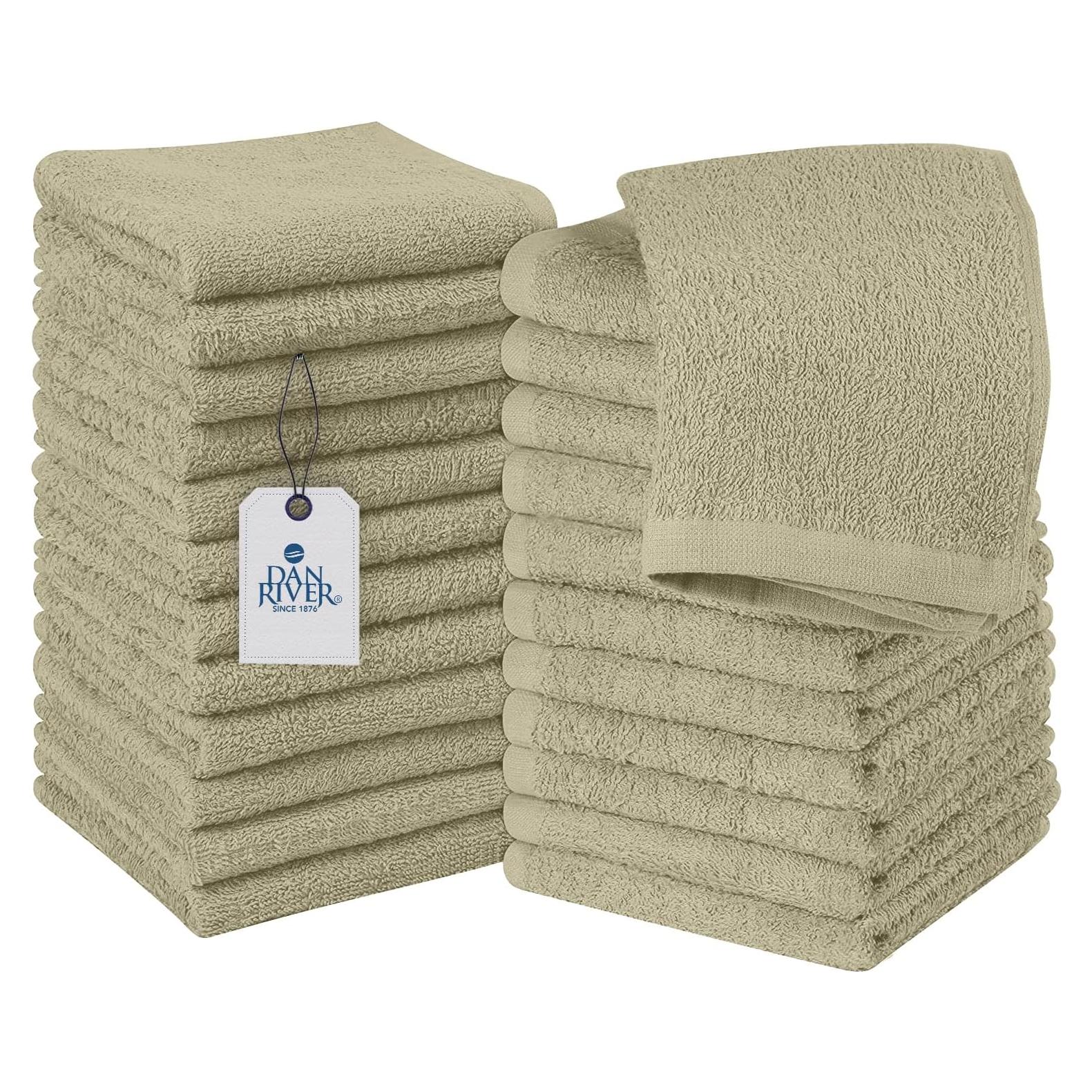 Toallas de Algodón Dan River Paquete de 24 Beige 30x30 cm