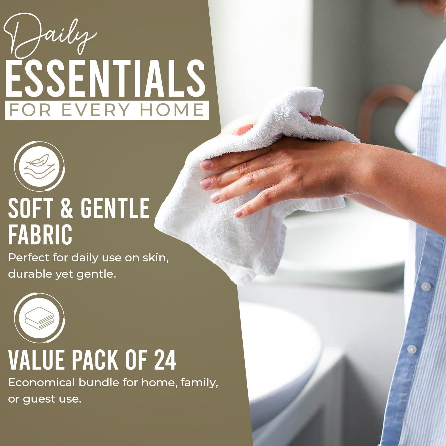 Toallas de Algodón Dan River Paquete de 24 Beige 30x30 cm