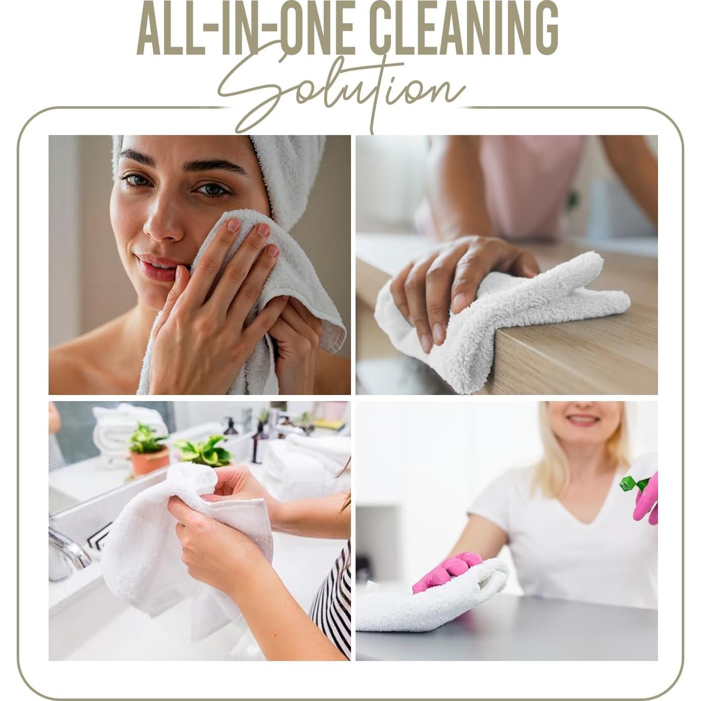 Toallas de Algodón Dan River Paquete de 24 Beige 30x30 cm