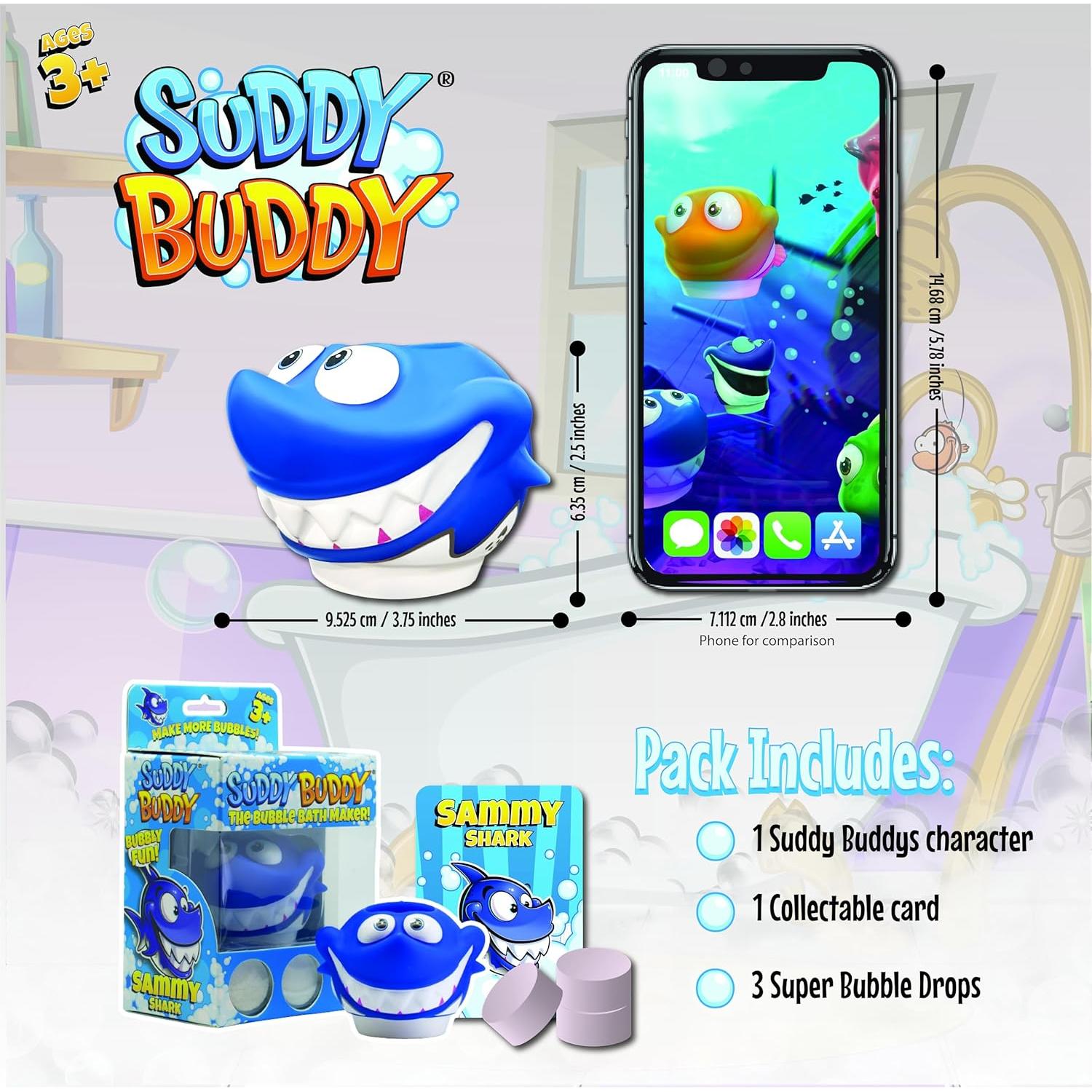 Juguete de Baño Suddy Buddy Pez Payaso - 3 Gotas de Jabón