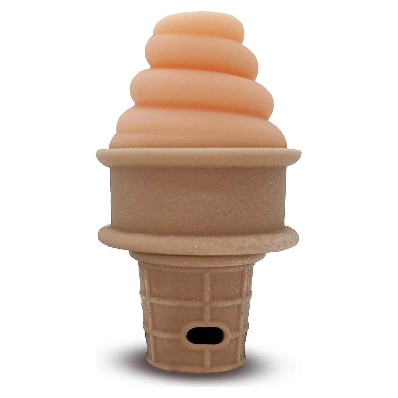 Chupete SweeTooth en Forma de Cono de Helado - Naranja