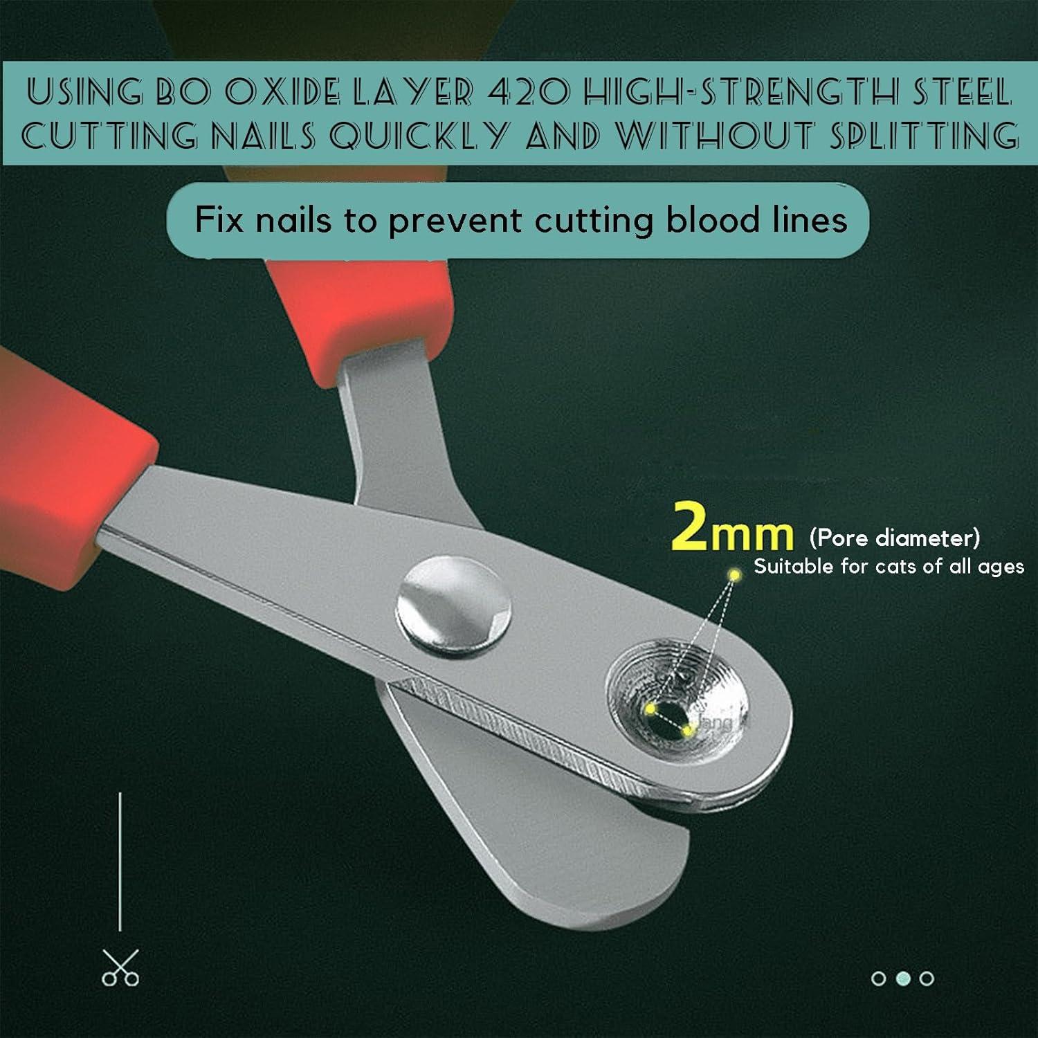 Cortadores de Uñas para Gatos Trumoon - Acero Inoxidable, Seguro y Eficaz