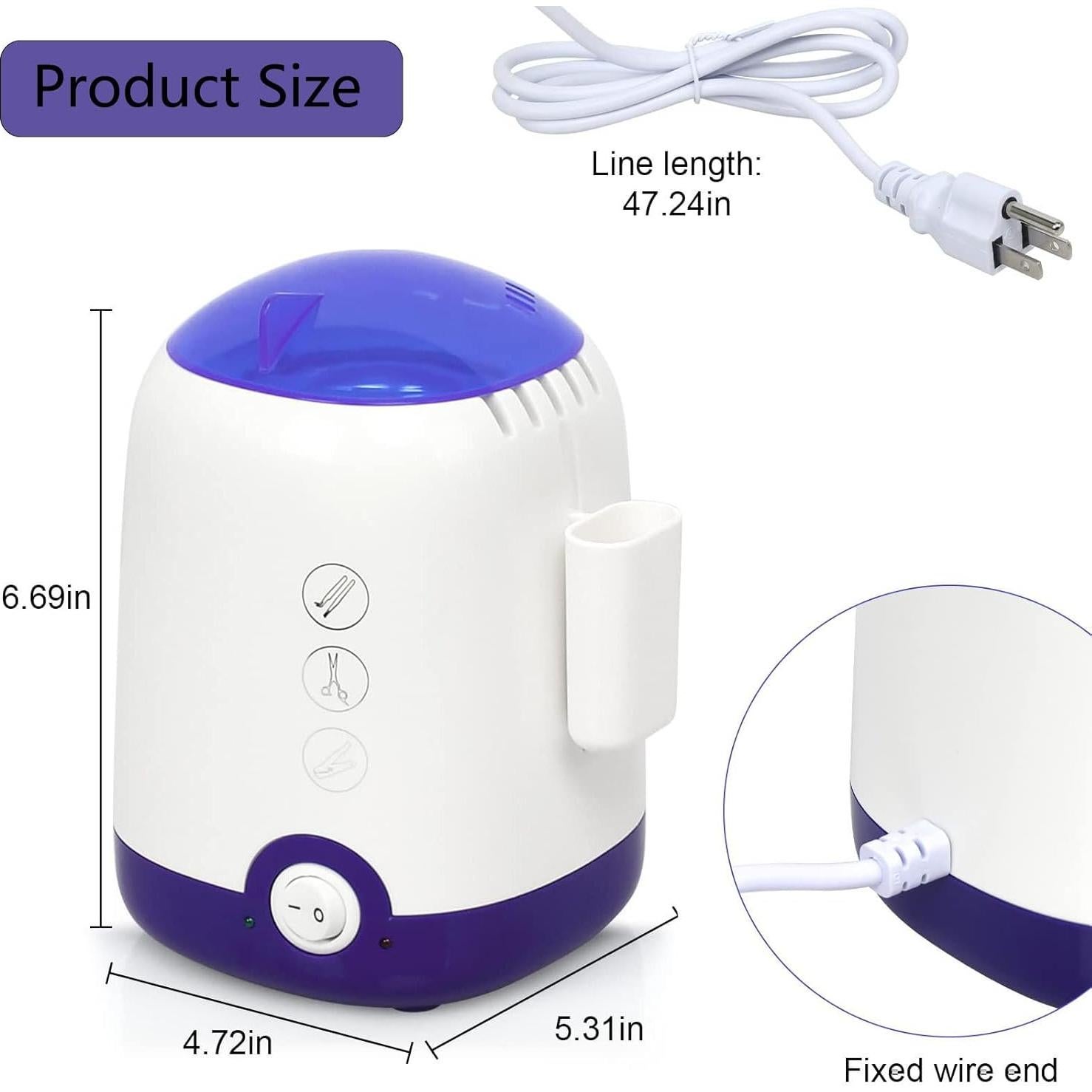 Esterilizador de Herramientas de Uñas GoLashFun Azul 17.8x12.7cm