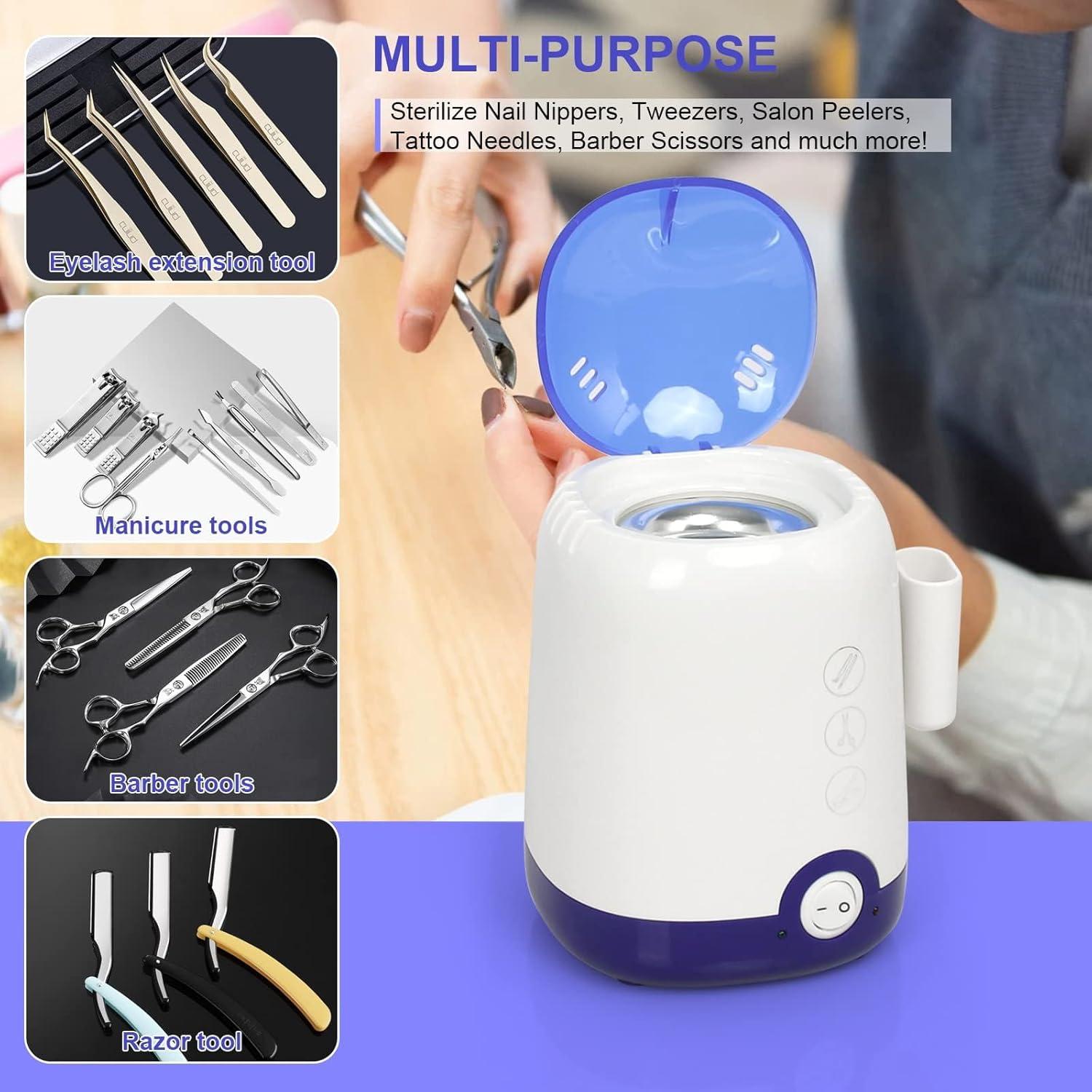 Esterilizador de Herramientas de Uñas GoLashFun Azul 17.8x12.7cm