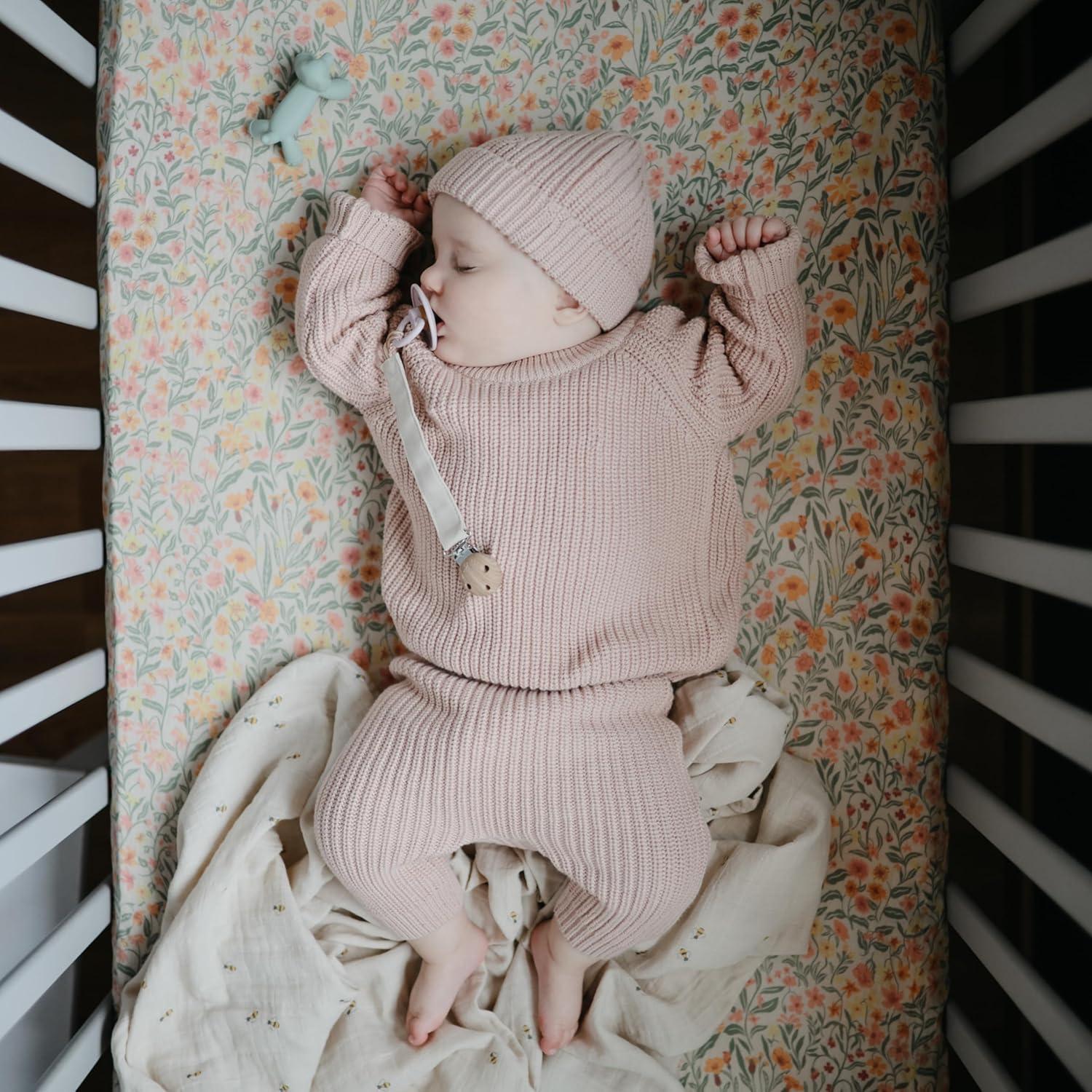 Manta de Muselina para Bebé Mushie 100% Algodón Orgánico Abejas