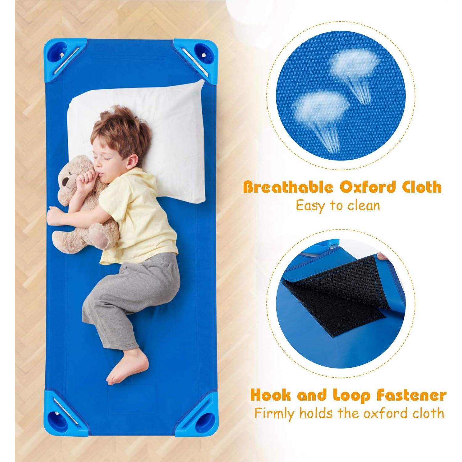 Camas Apilables KOTEK para Niños - 6 Unidades Azul 130x57 cm