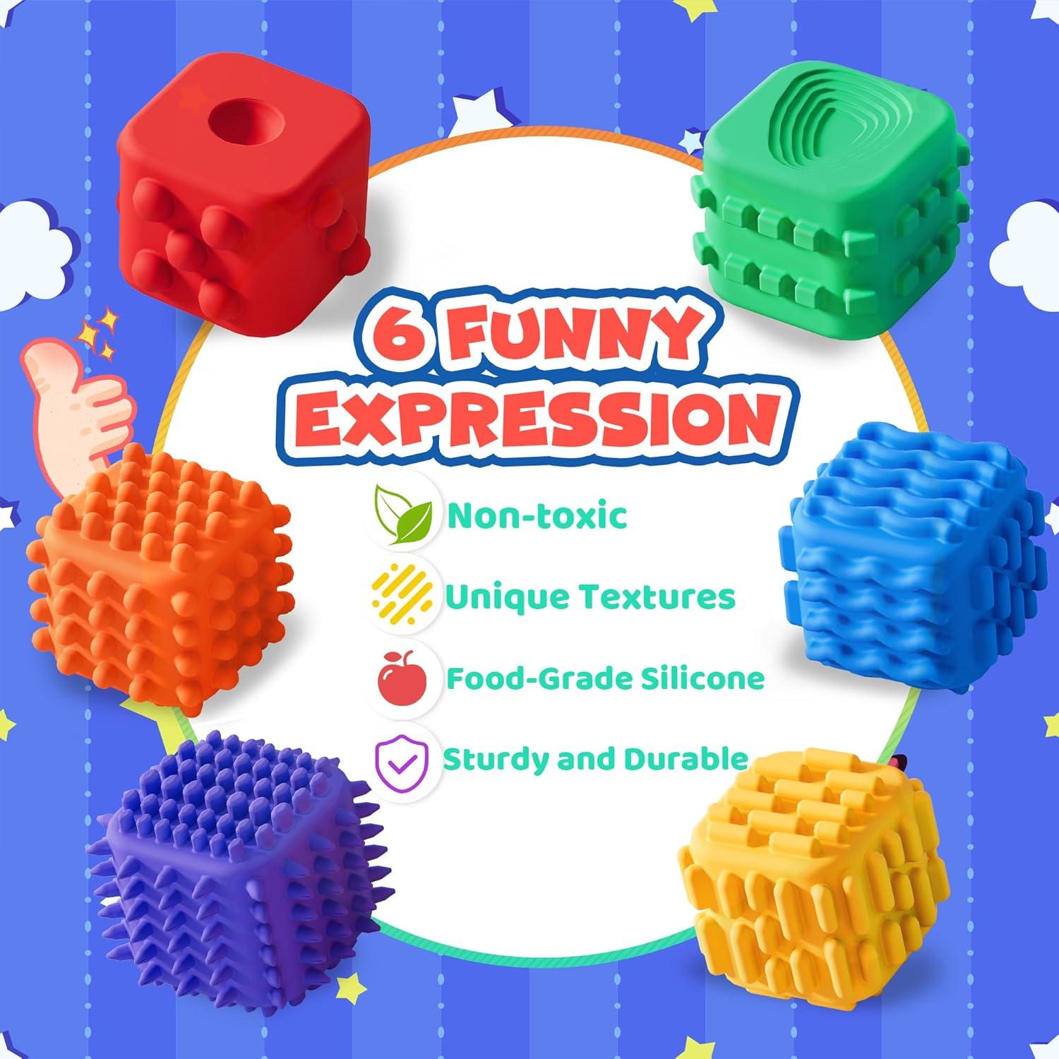 Juguetes Fidget Cube UIIOPJIOM para Niños y Adultos - Silicona