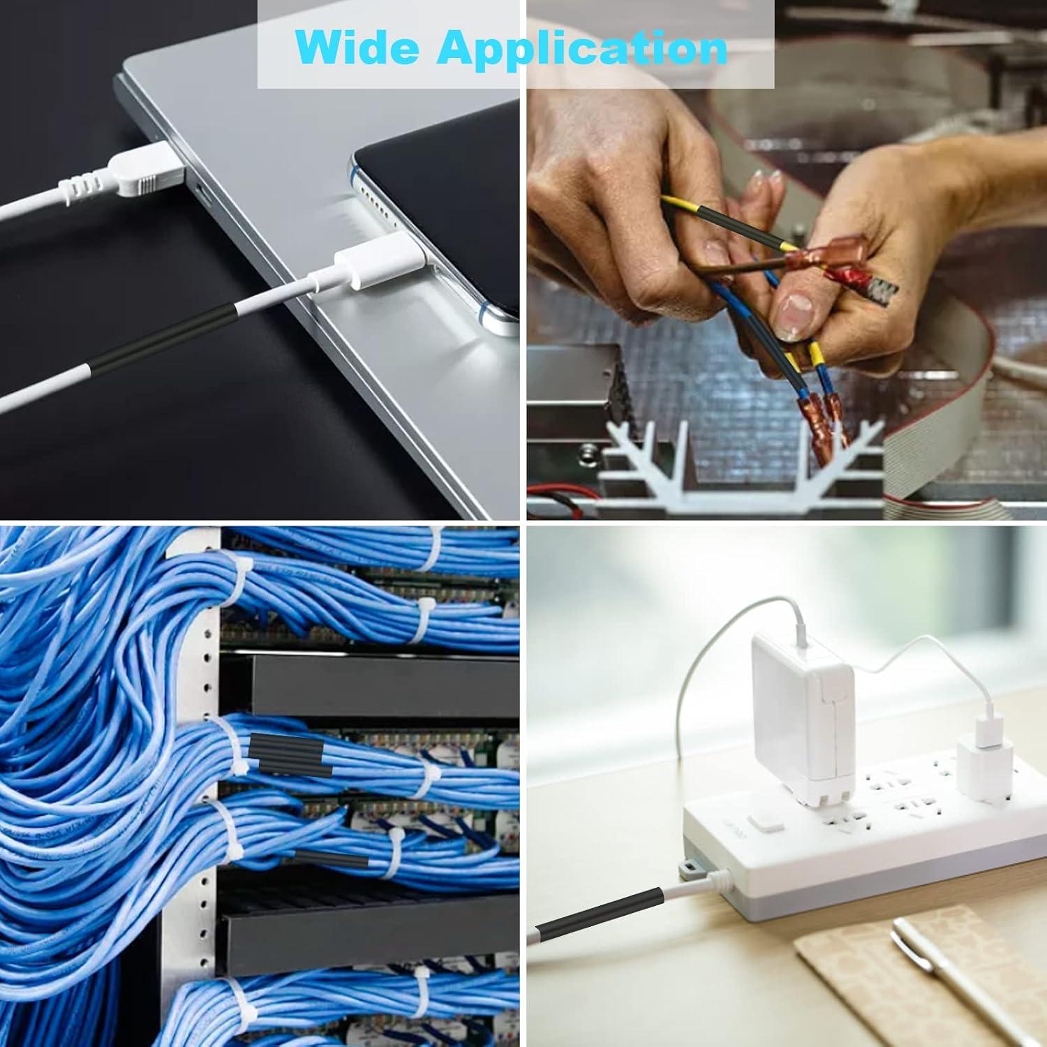 Kit de Tubos Termocontraíbles 900 Piezas DHOOZ - Negro 12 Tamaños