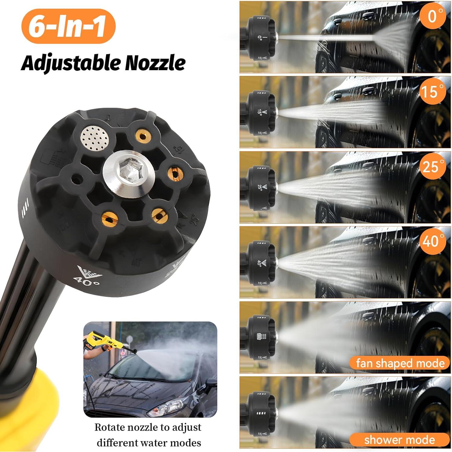 Lavadora a Presión Inalámbrica Vokoroad 1000 PSI 20V Max