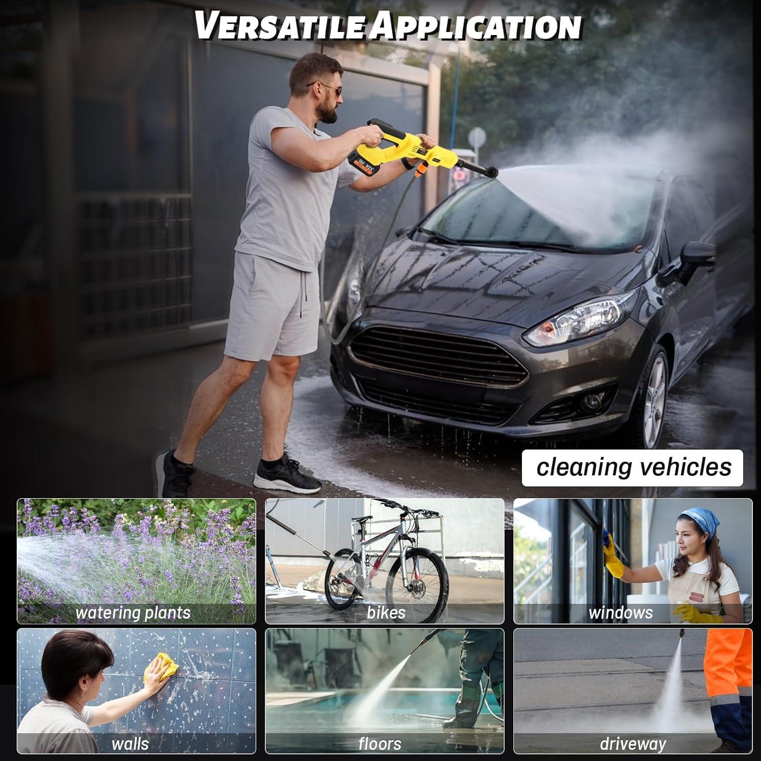 Lavadora a Presión Inalámbrica Vokoroad 1000 PSI 20V Max