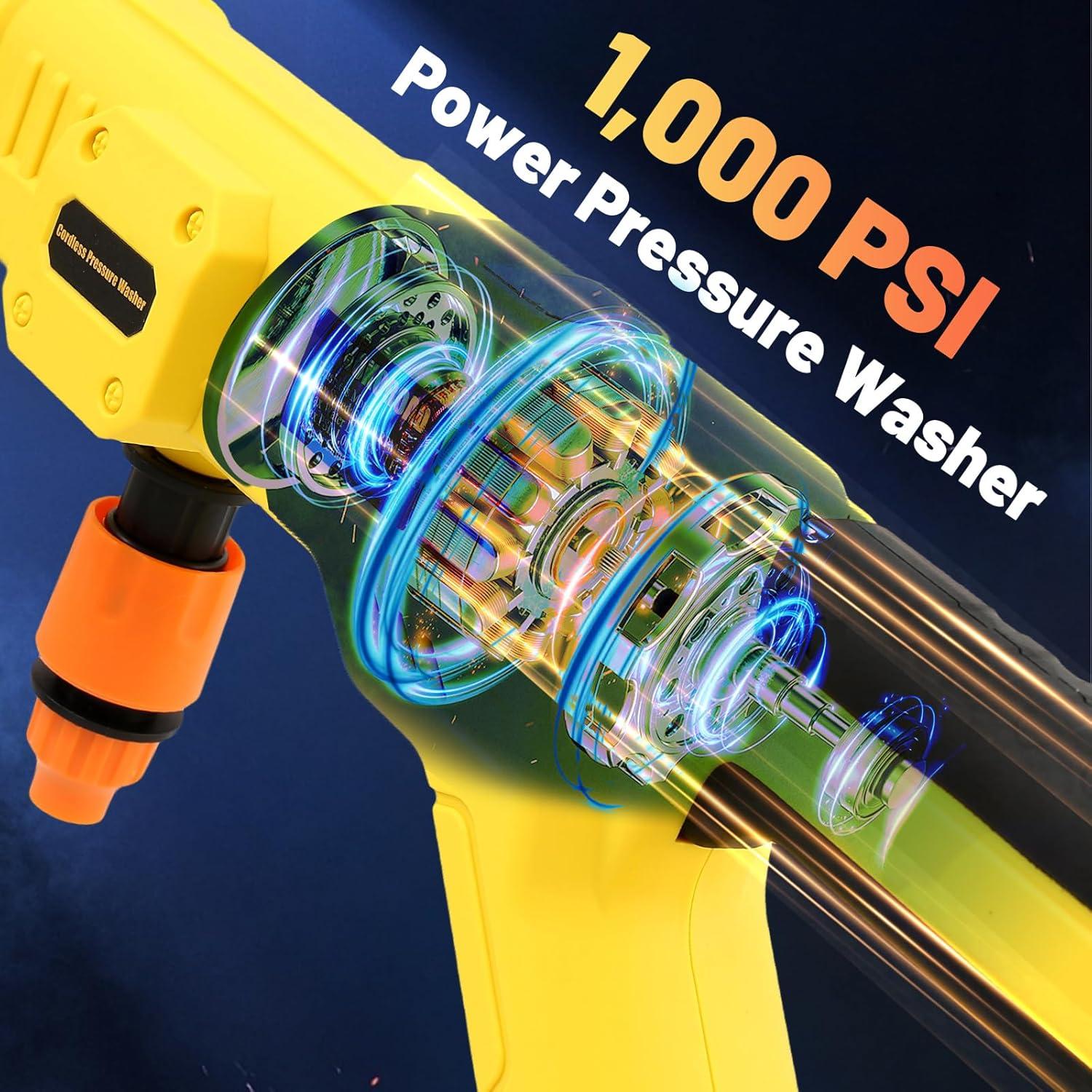 Lavadora a Presión Inalámbrica Vokoroad 1000 PSI 20V Max