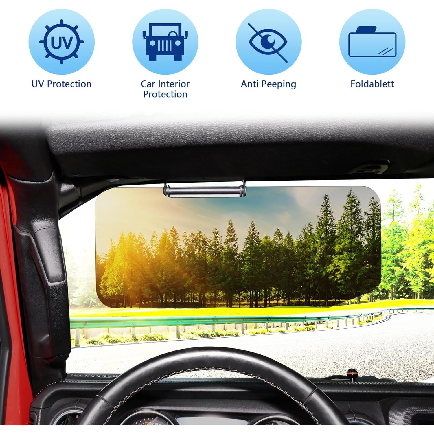 Extensor de Visera Solar Sukemichi para Jeep Wrangler JL 2018-2025