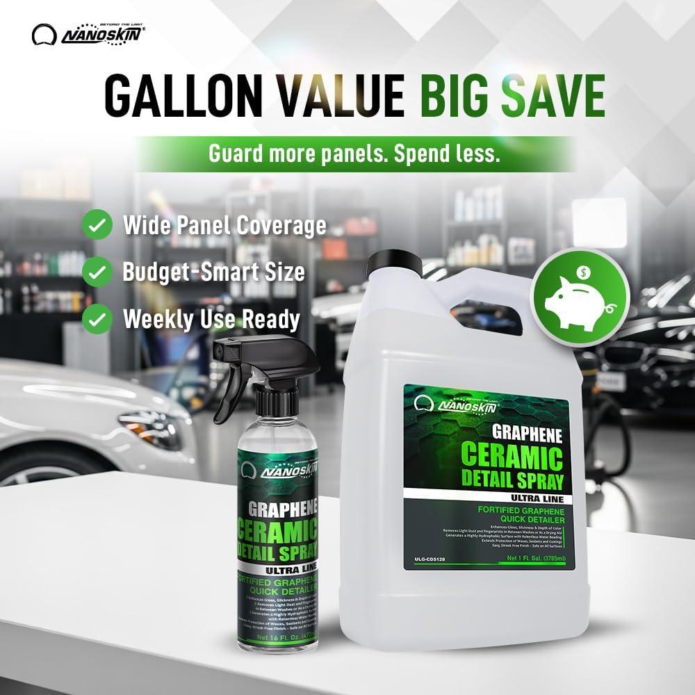 Spray Detalle Cerámico de Grafeno Nanoskin 3.86 kg 1 Galón
