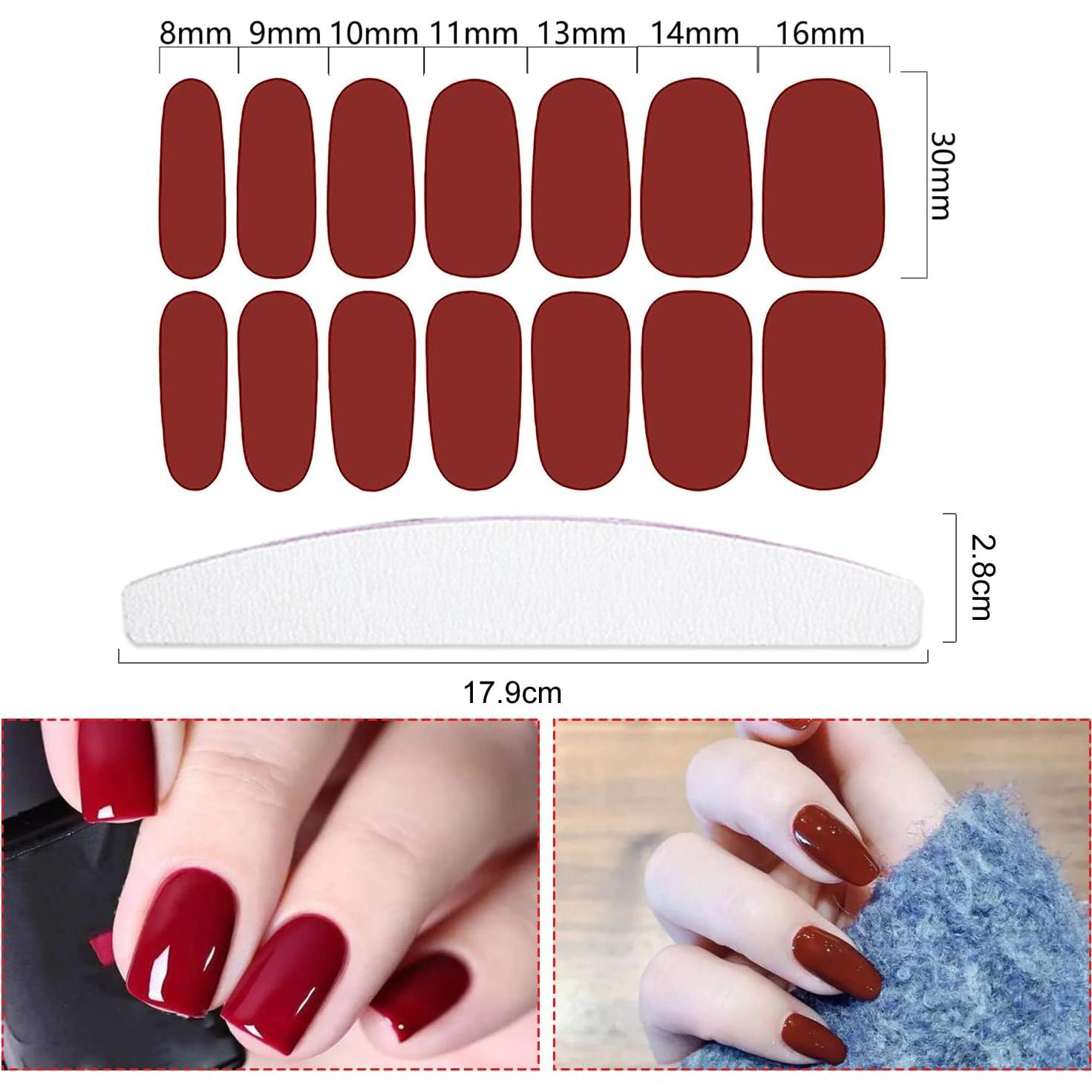 336 Pcs Stickers de Uñas Autoadhesivos YECIRALA - 24 Hojas