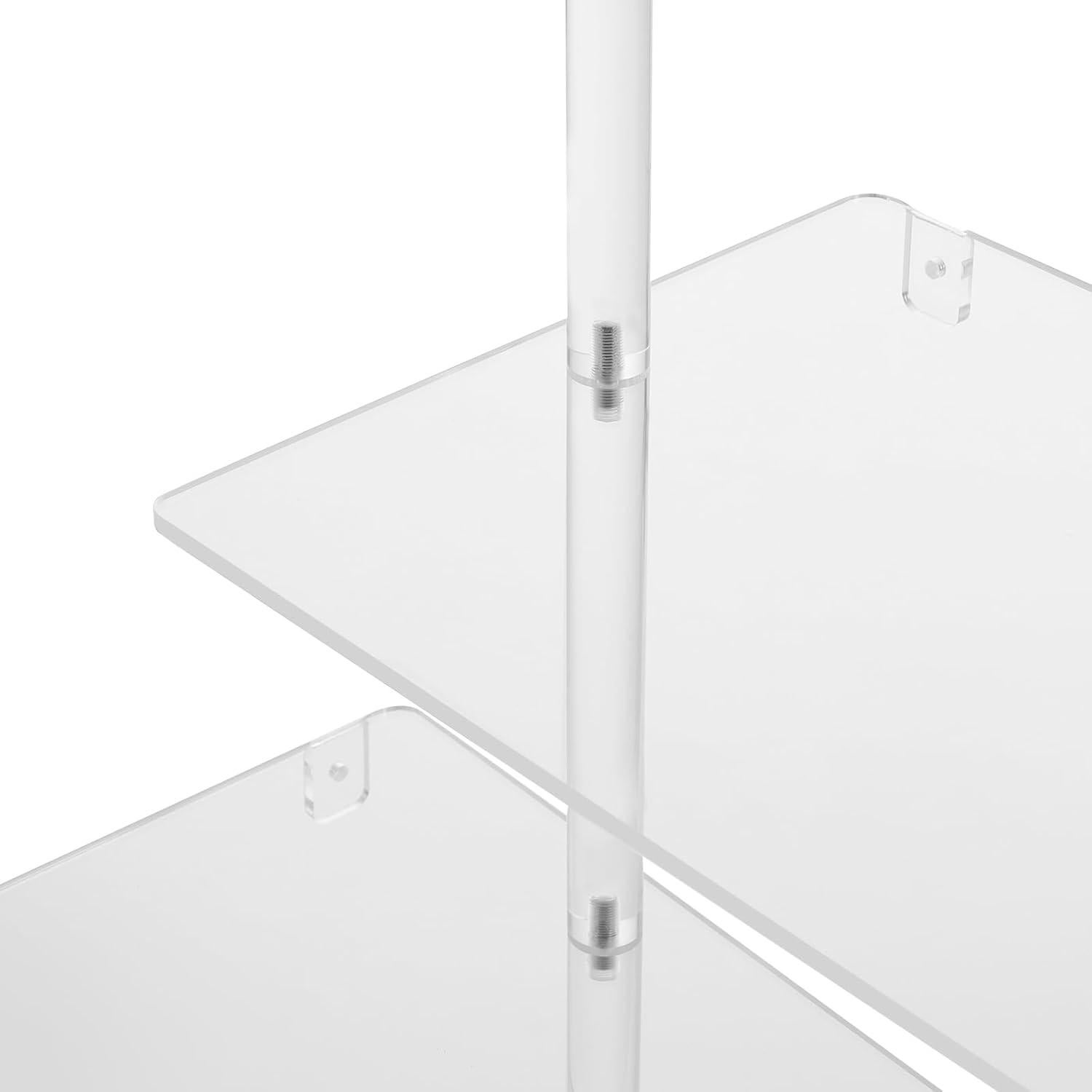 Estantería Acrílica lxrnqcey 5 Niveles 10 Estantes 56x56x187 cm