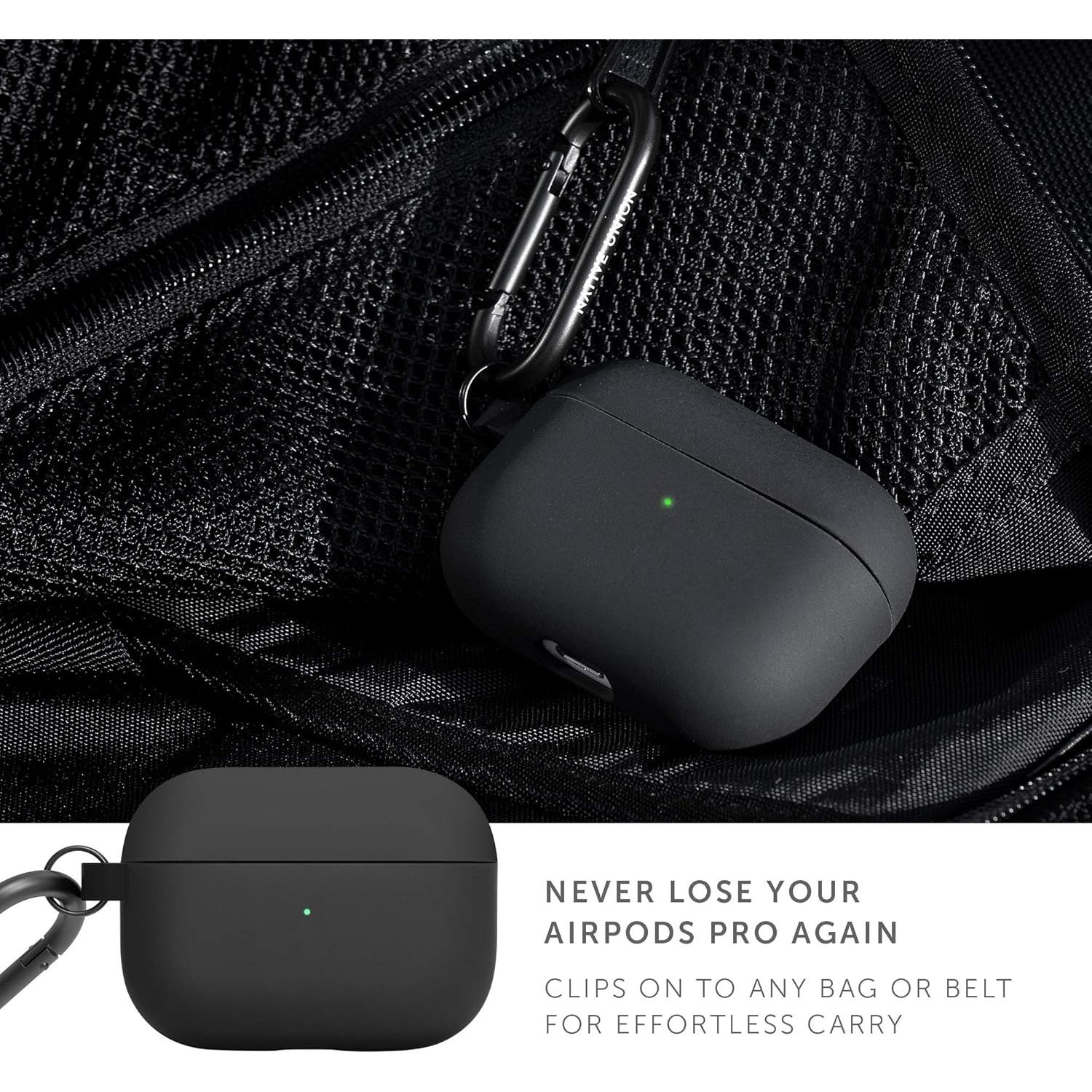 Funda Native Union Roam para AirPods Pro - Silicona Mate Negra