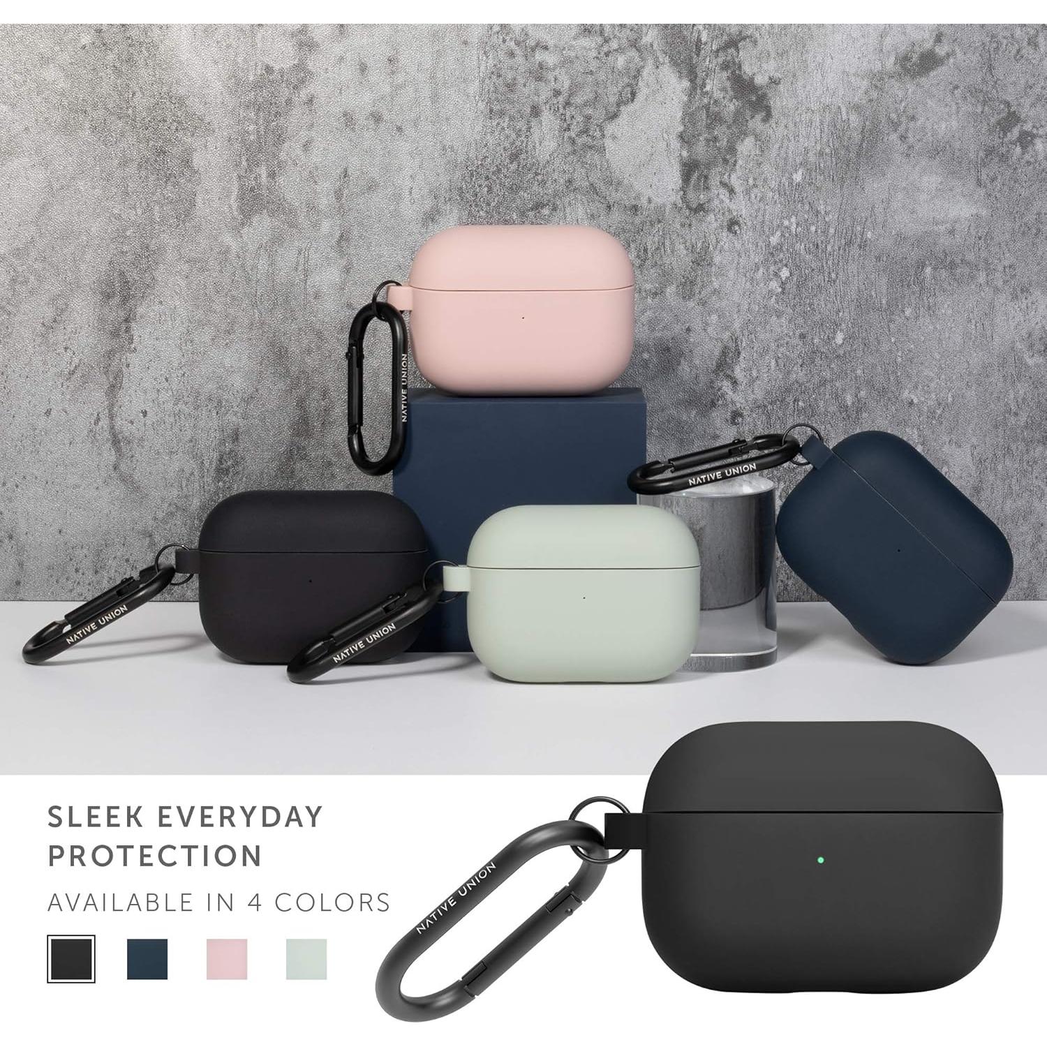 Funda Native Union Roam para AirPods Pro - Silicona Mate Negra